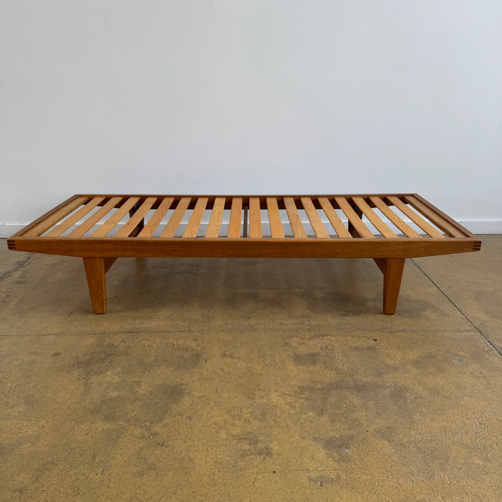 Danish Modern Poul M. Volther for FDB Møbler Oakwood Daybed (New Upholstery) - Image 5