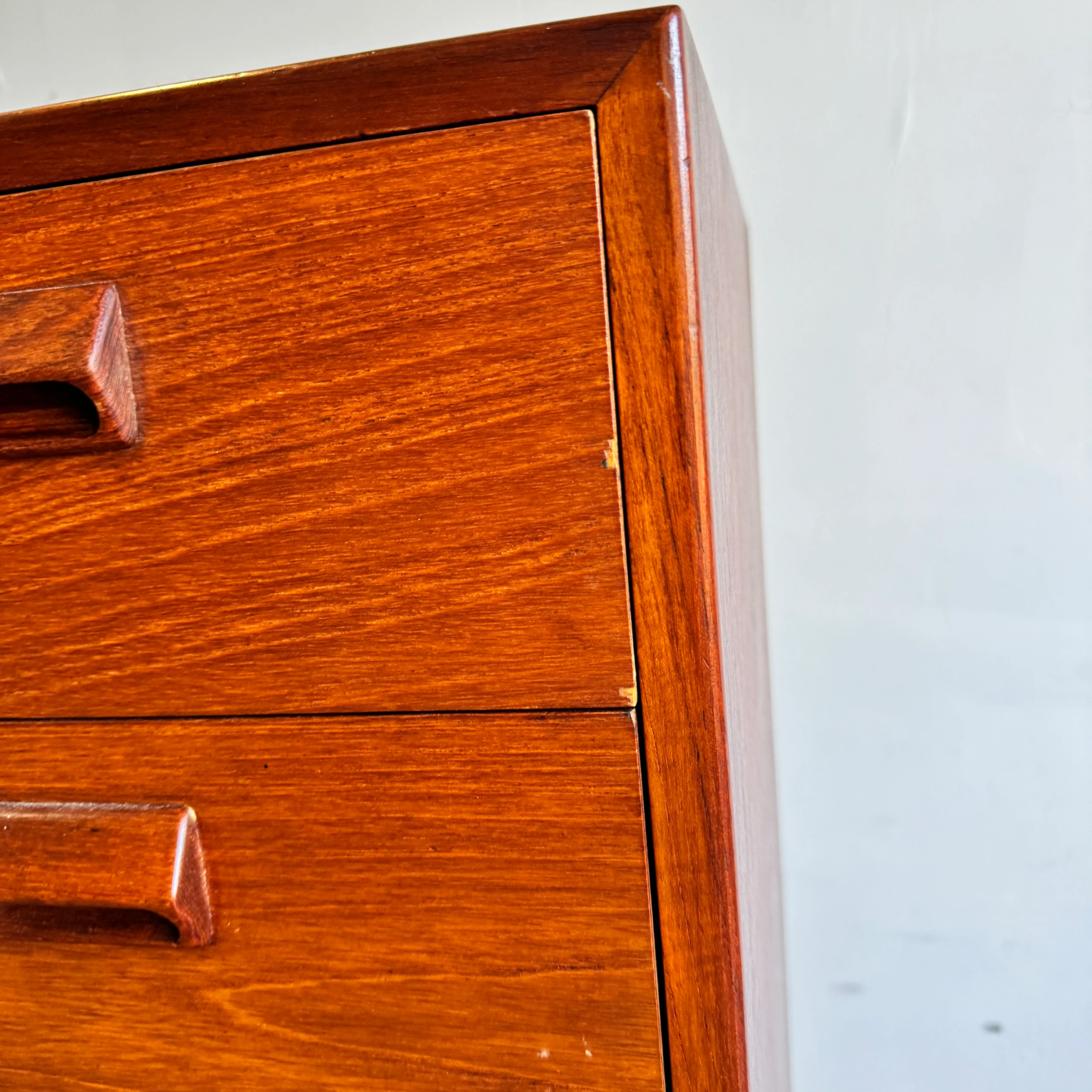 Danish Modern Rare High Teak 7- Drawer Dresser by Borge Mogensen - Image 5