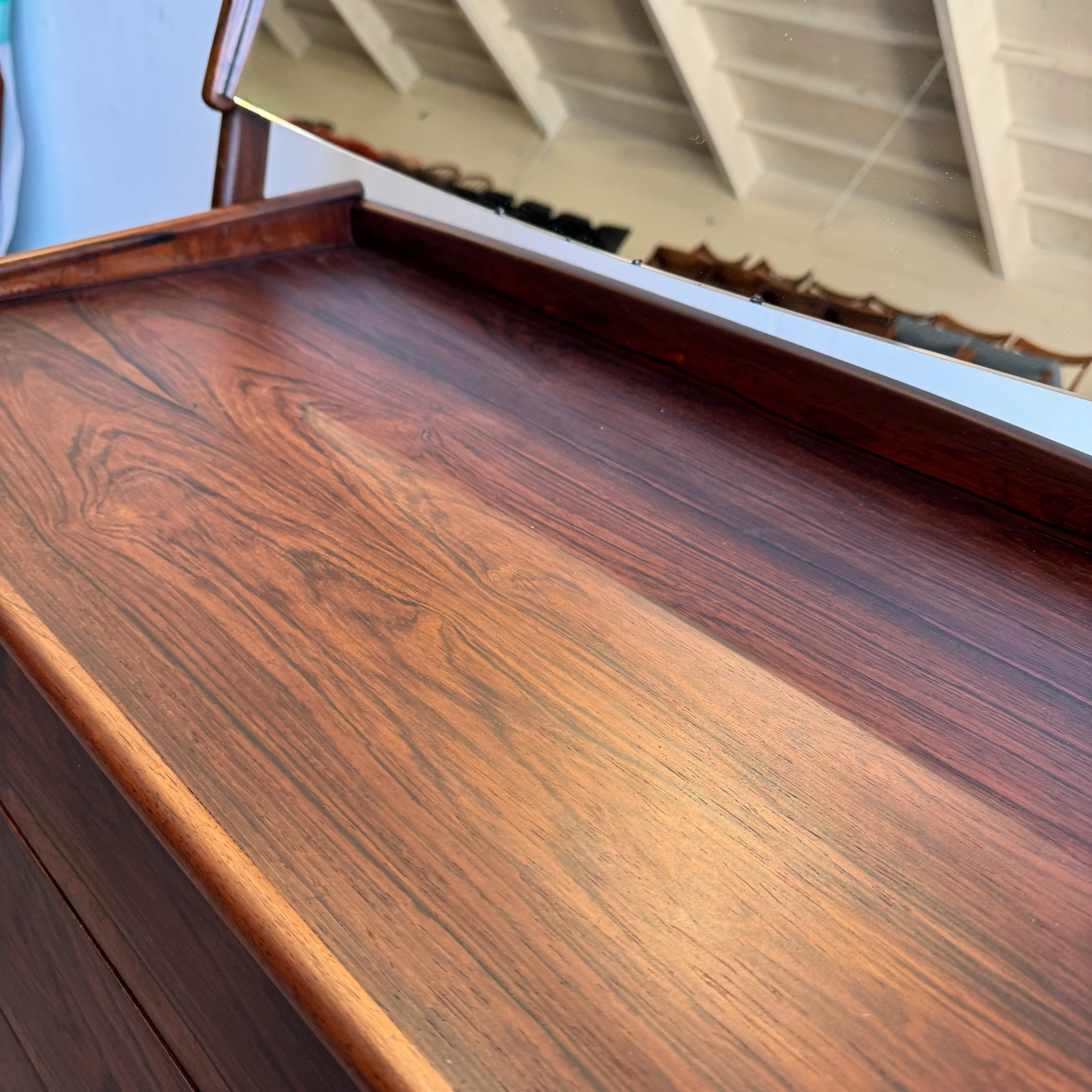 Danish Modern Rare Svend Åge Madsen Rosewood Vanity Dresser For N.B Mobelfabrik - Image 7