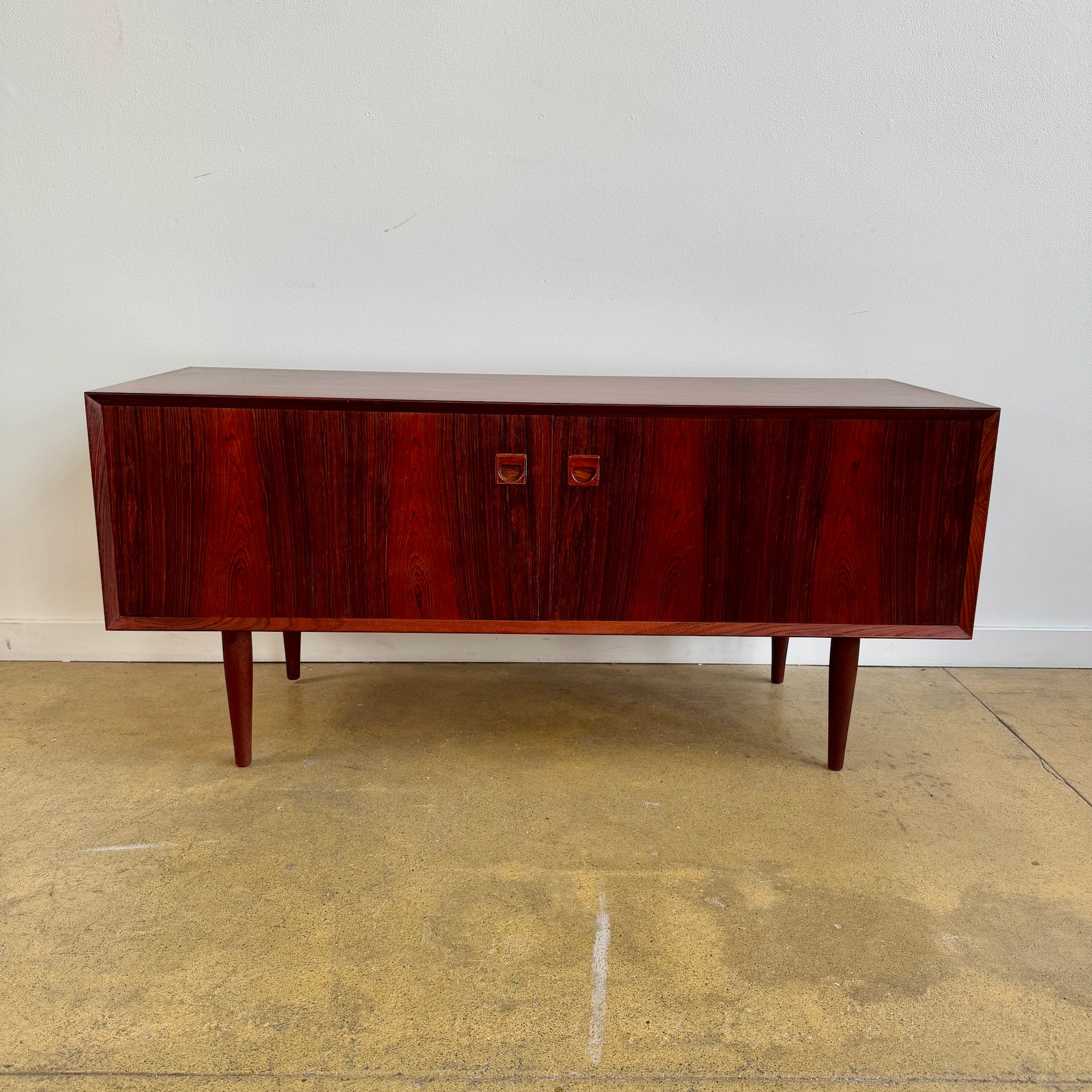 Danish Modern Rosewood Brouer Low Sideboard