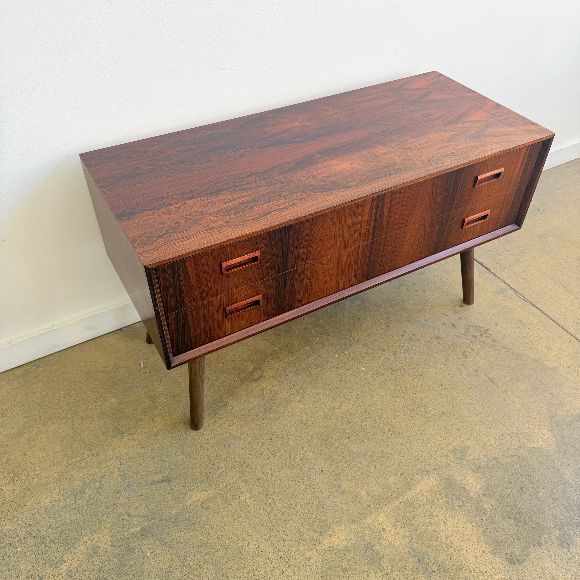 Danish Modern Rosewood Compact Cabinet - Image 3