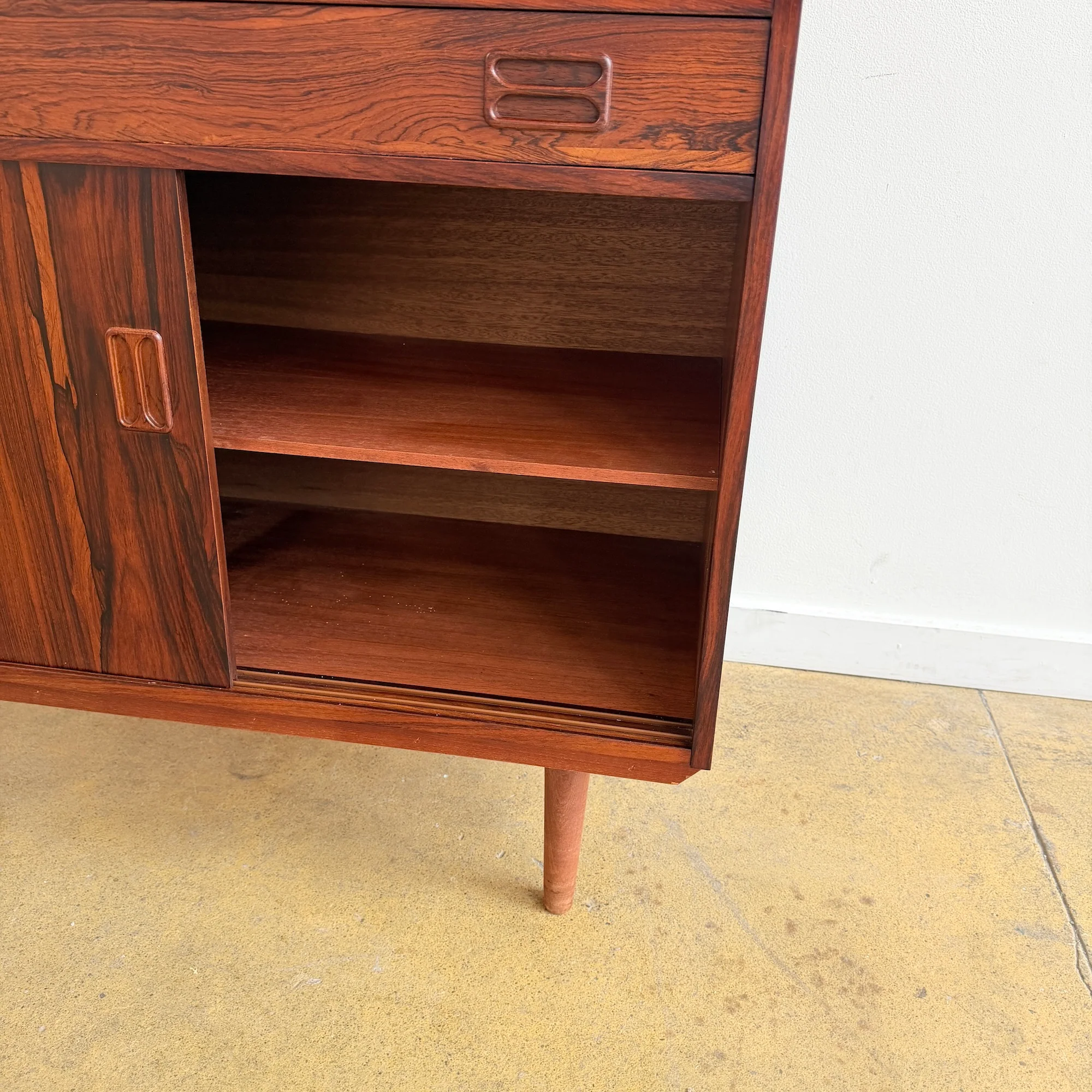 Danish Modern Rosewood Compact Credenza - Image 7