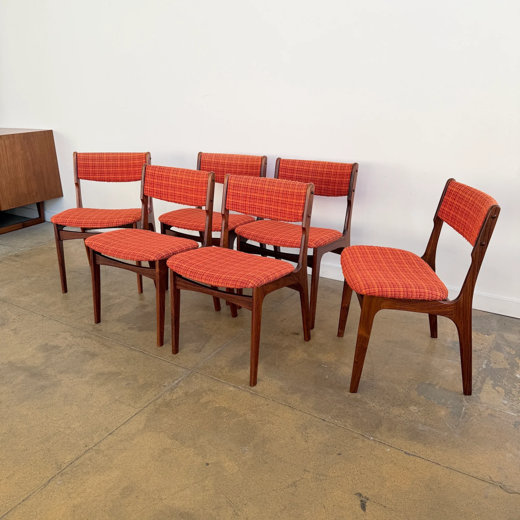 Danish Modern Rosewood Dining chairs by Erik Buch - Image 4