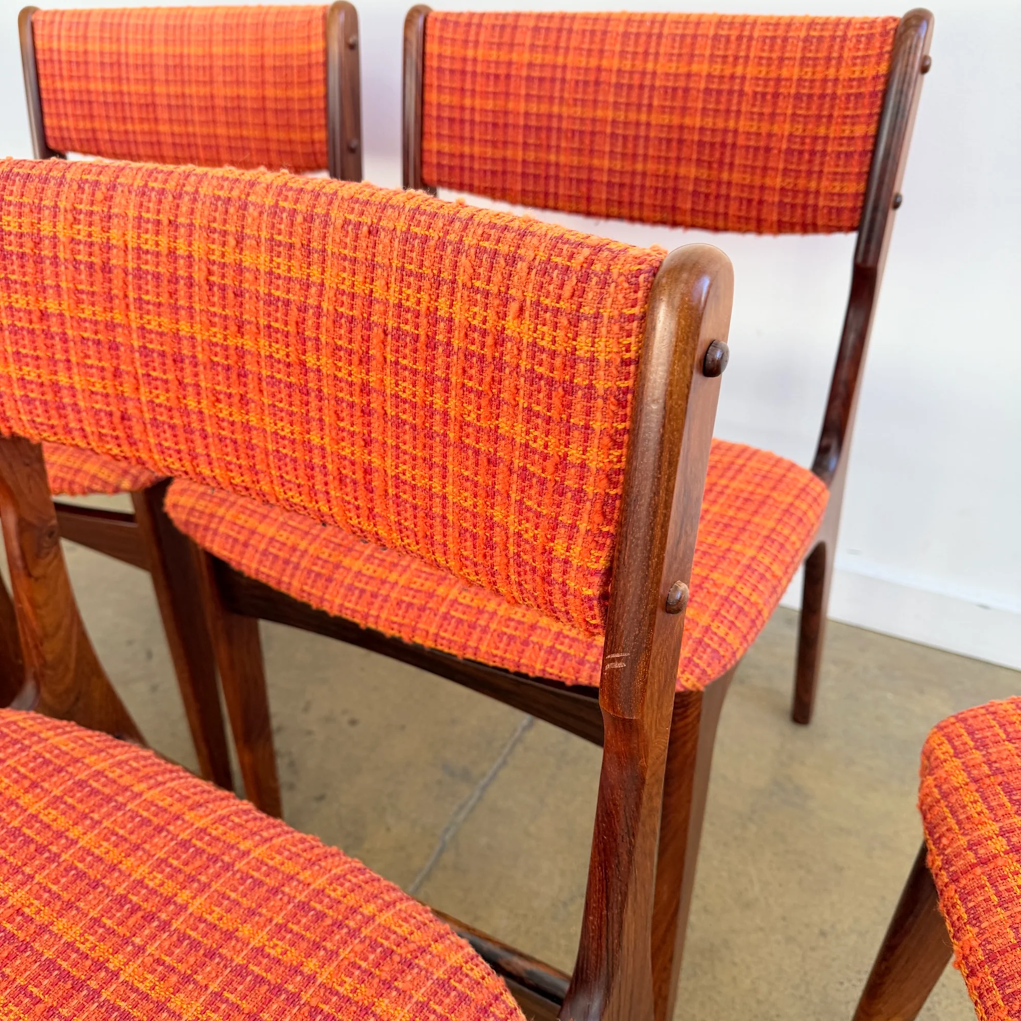 Danish Modern Rosewood Dining chairs by Erik Buch - Image 7