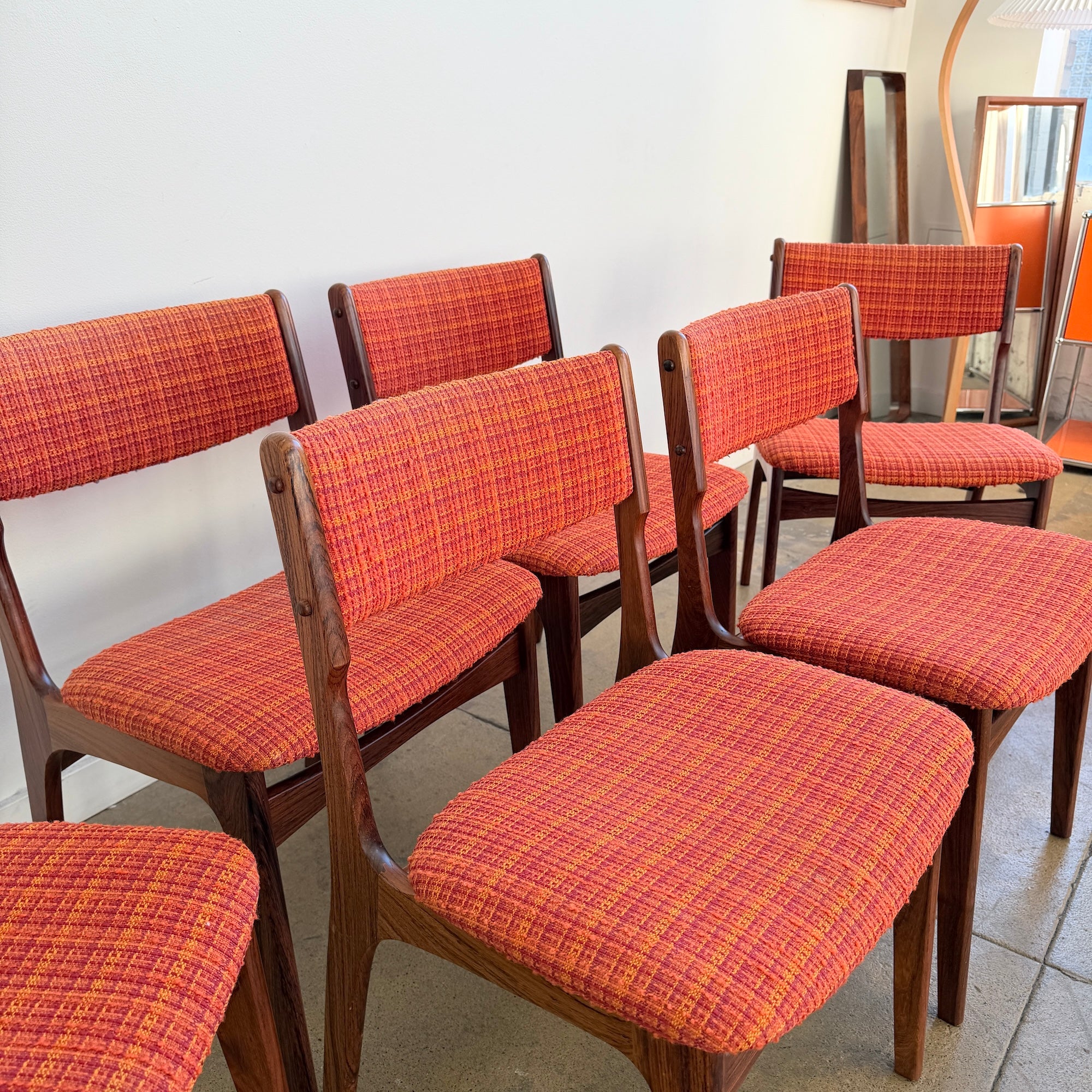 Danish Modern Rosewood Dining chairs by Erik Buch - Image 9
