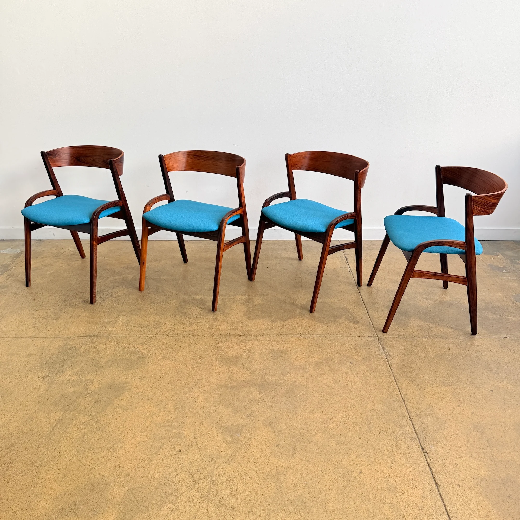Danish Modern Rosewood Dyrlund Model 141 Dining Chairs - Image 2
