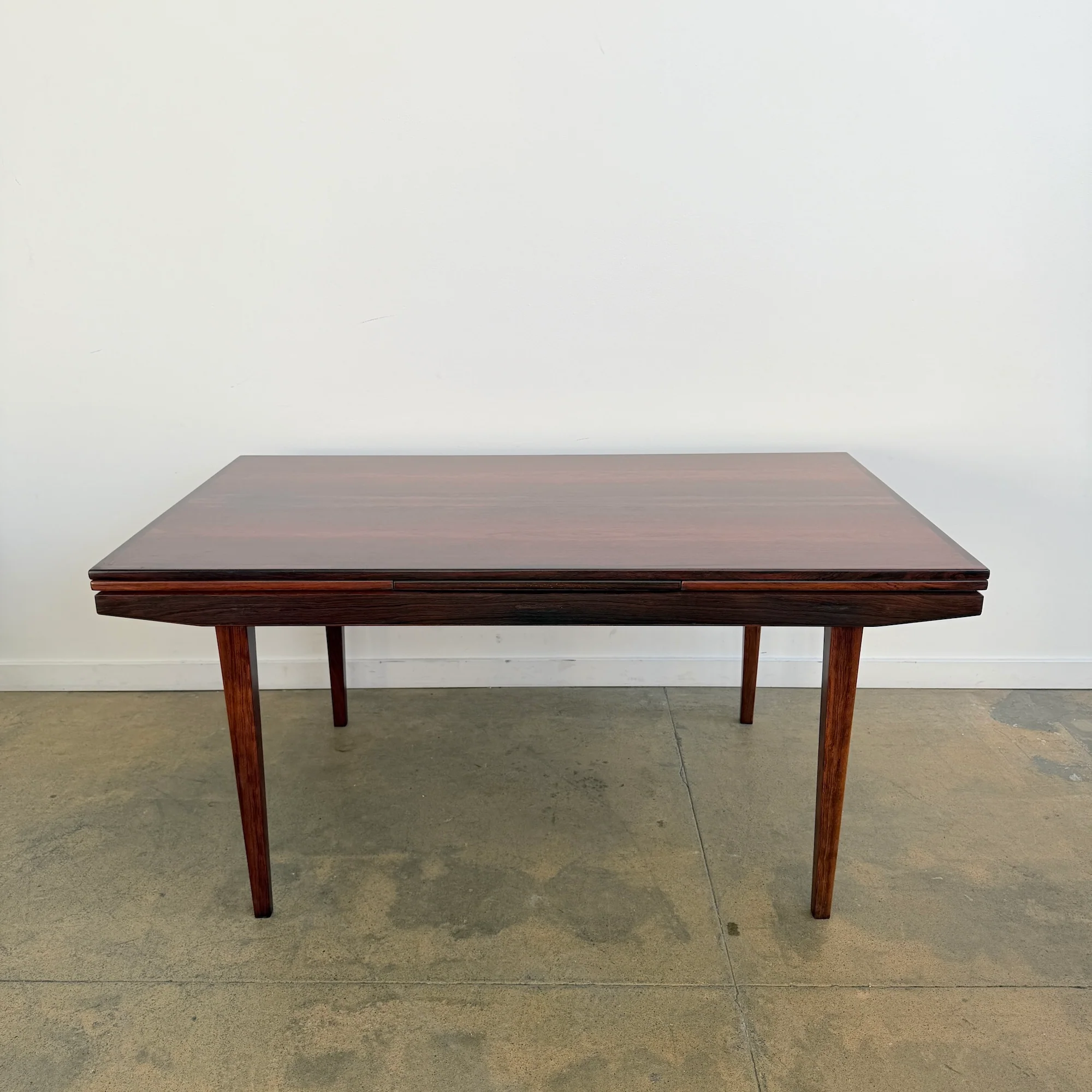 Danish Modern Rosewood Expandable Dining Table by Johannes Andersen - Image 2