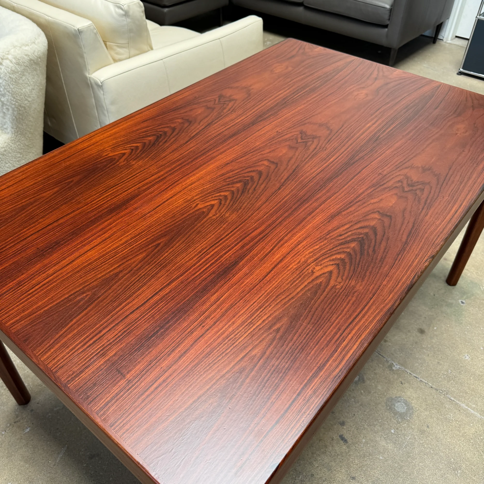 Danish Modern Rosewood Expandable Table by Henning Kjærnulf (Refinished) - Image 9