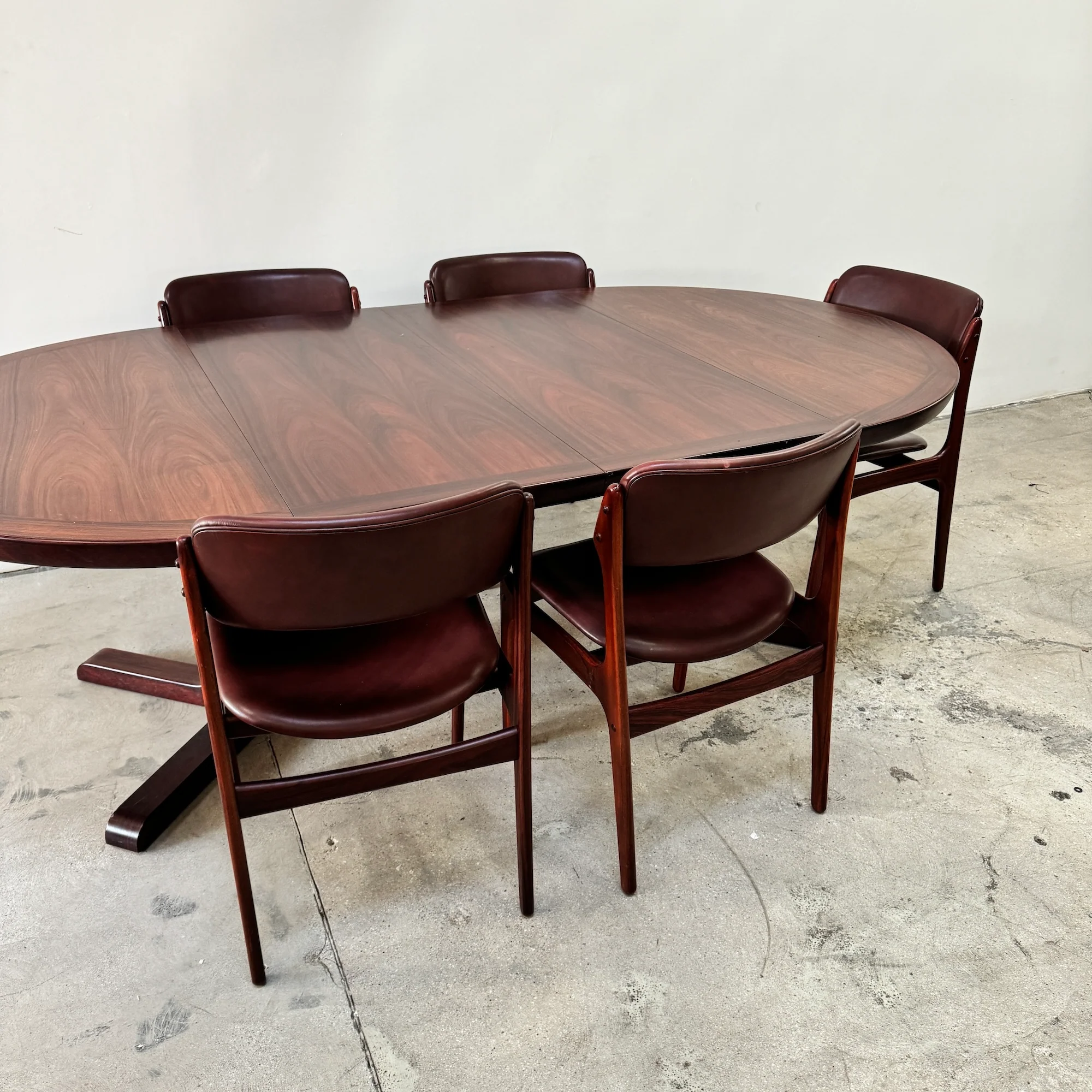 Danish Modern Rosewood Extension Dining Table by Skovby - Image 10