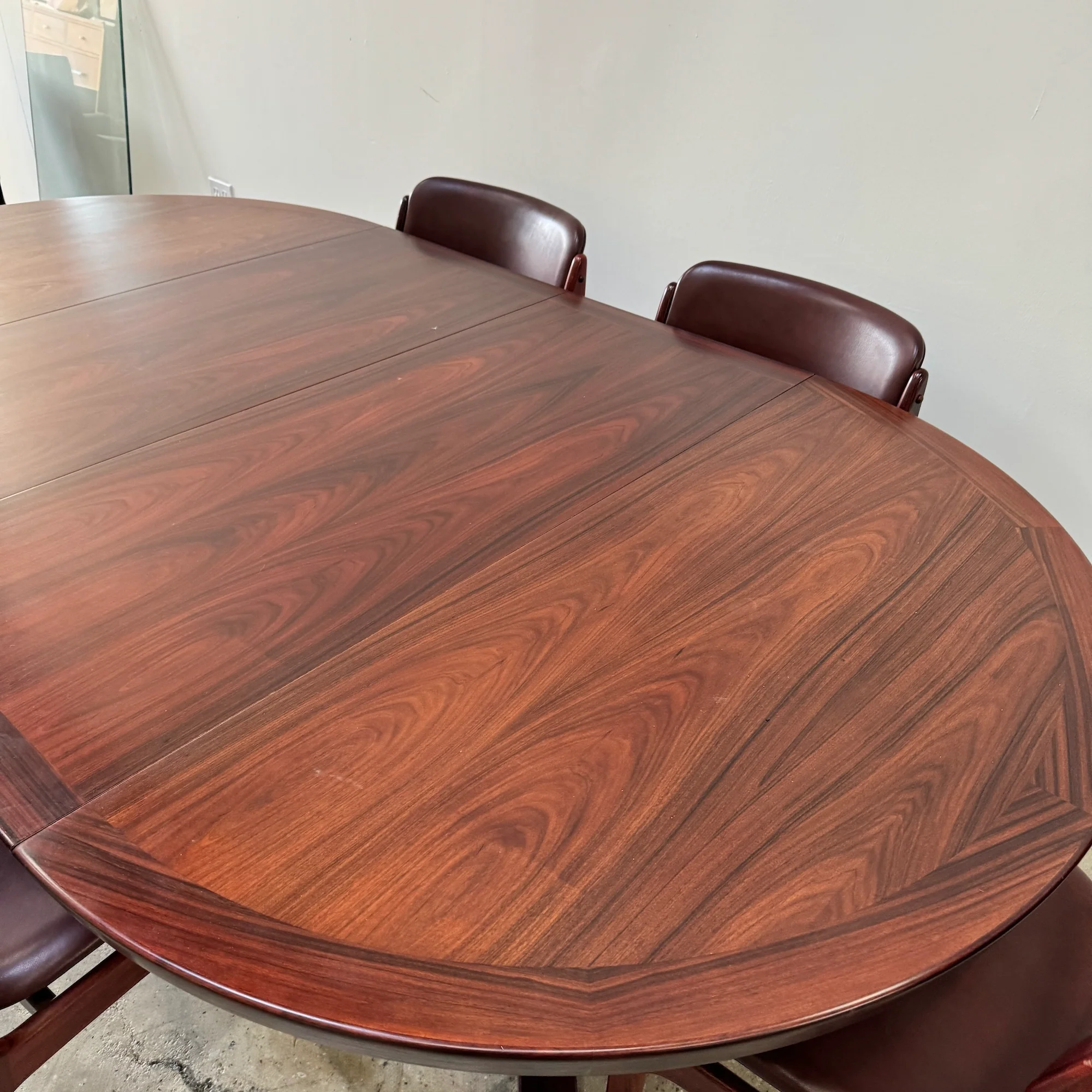 Danish Modern Rosewood Extension Dining Table by Skovby - Image 6
