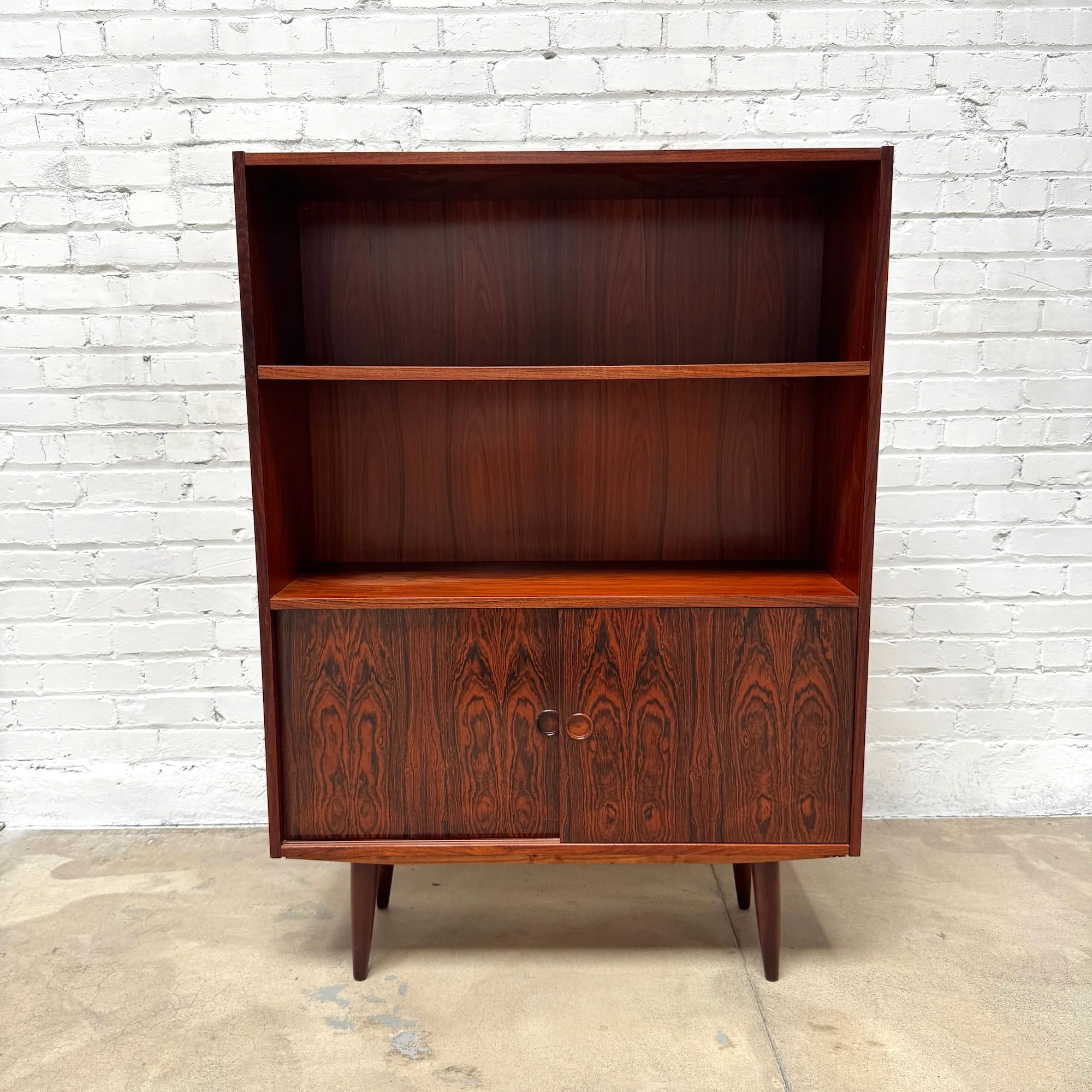 Danish Modern Rosewood Shelving Cabinet by Brouer Møbelfabrik