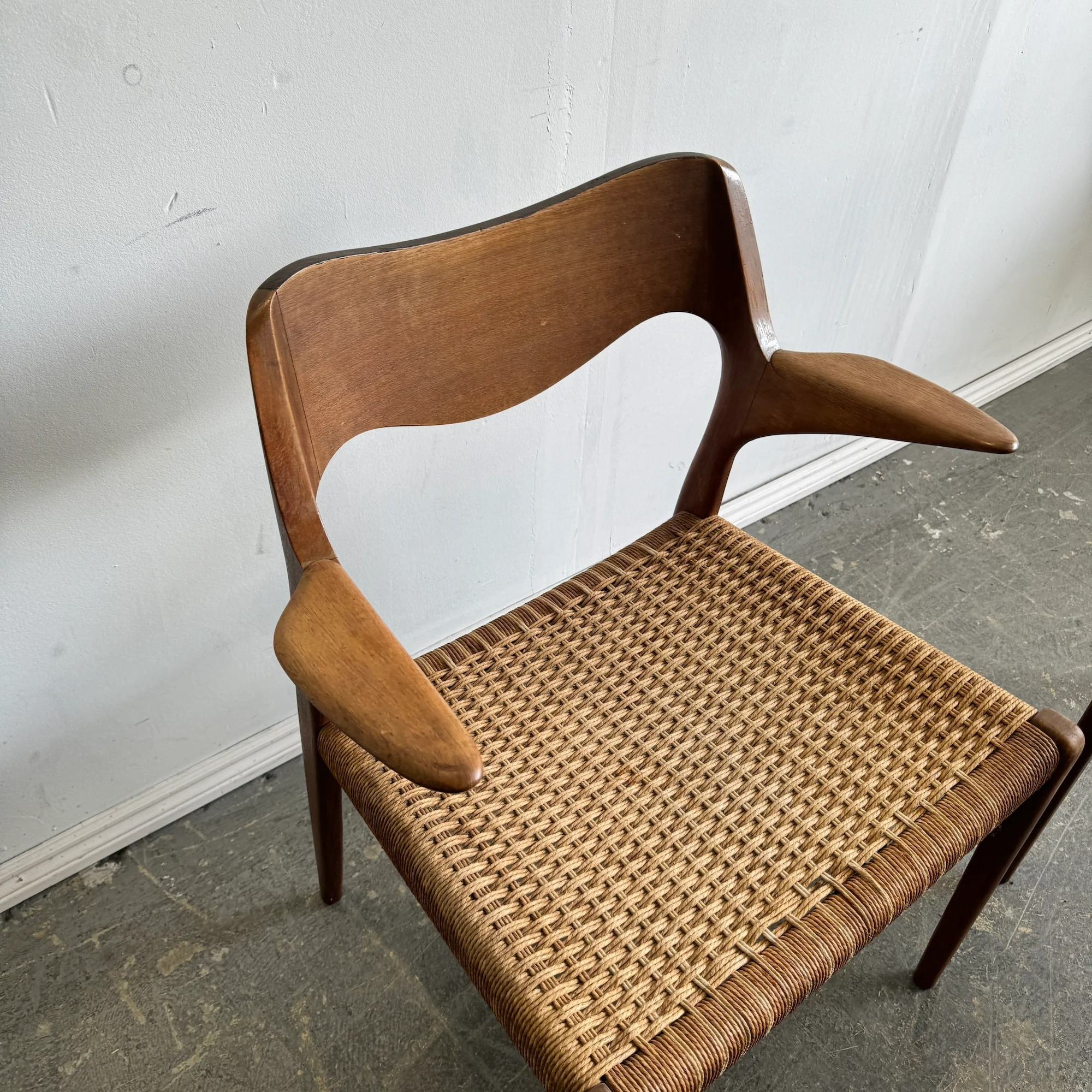 Danish Modern Set of 2 Moller Model 71 Armchairs - Image 3