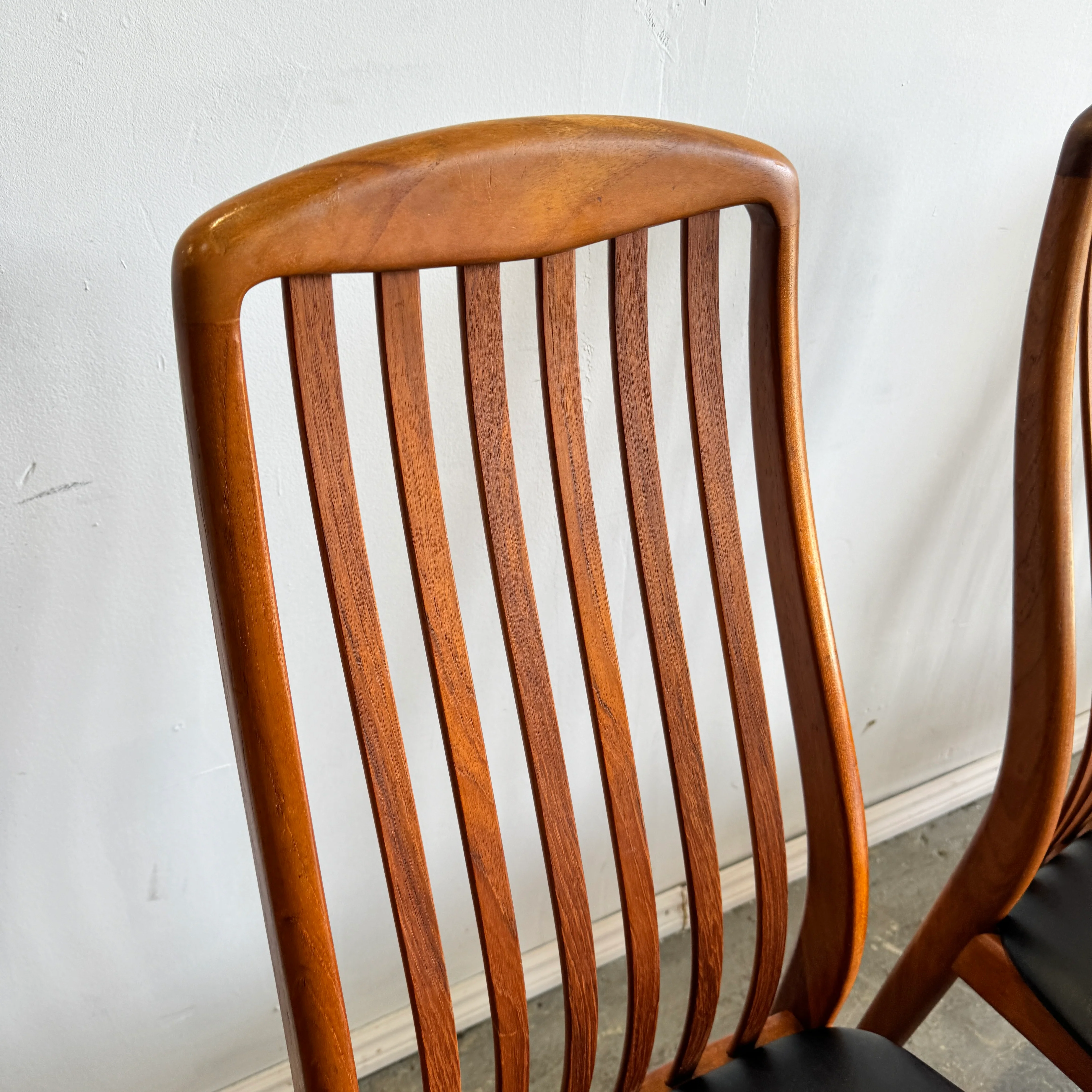 Danish Modern Set of 4 Dining Chairs by Preben Schou - Image 6