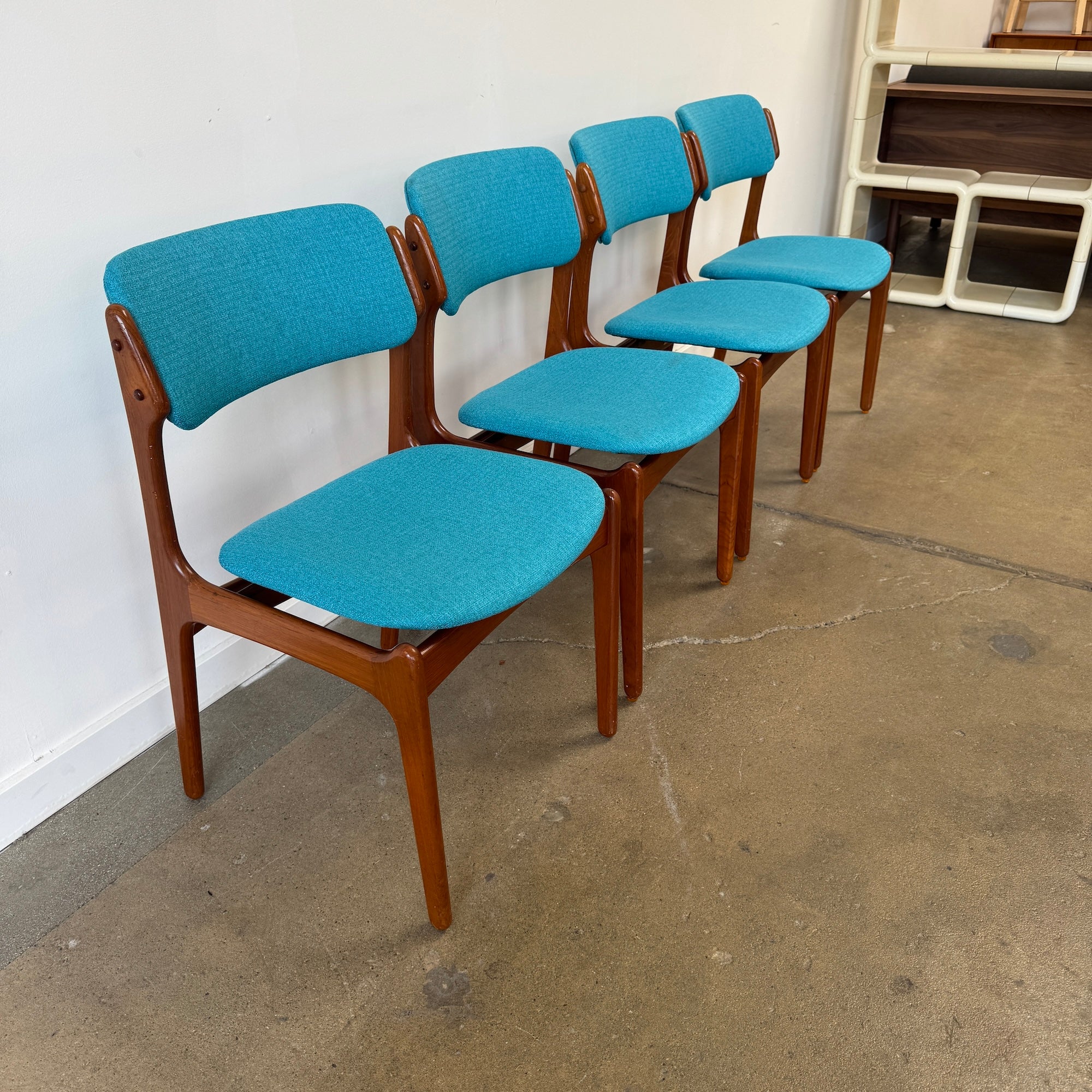 Danish Modern set of 4 Erik Buch Model 49 Teak Dining chairs - Image 6
