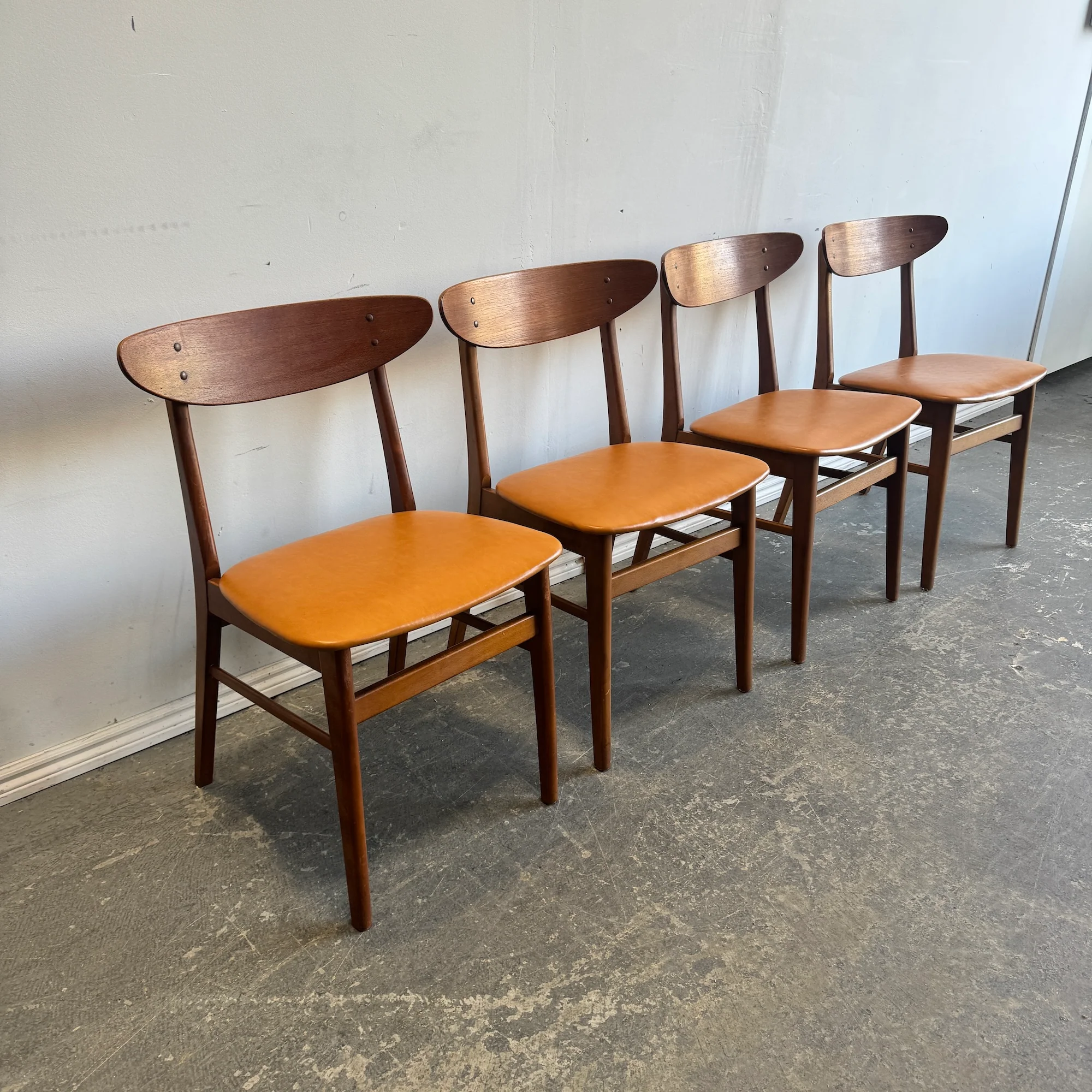 Danish Modern Set of 4 Farstrup Model 210 Dining chairs - Image 3