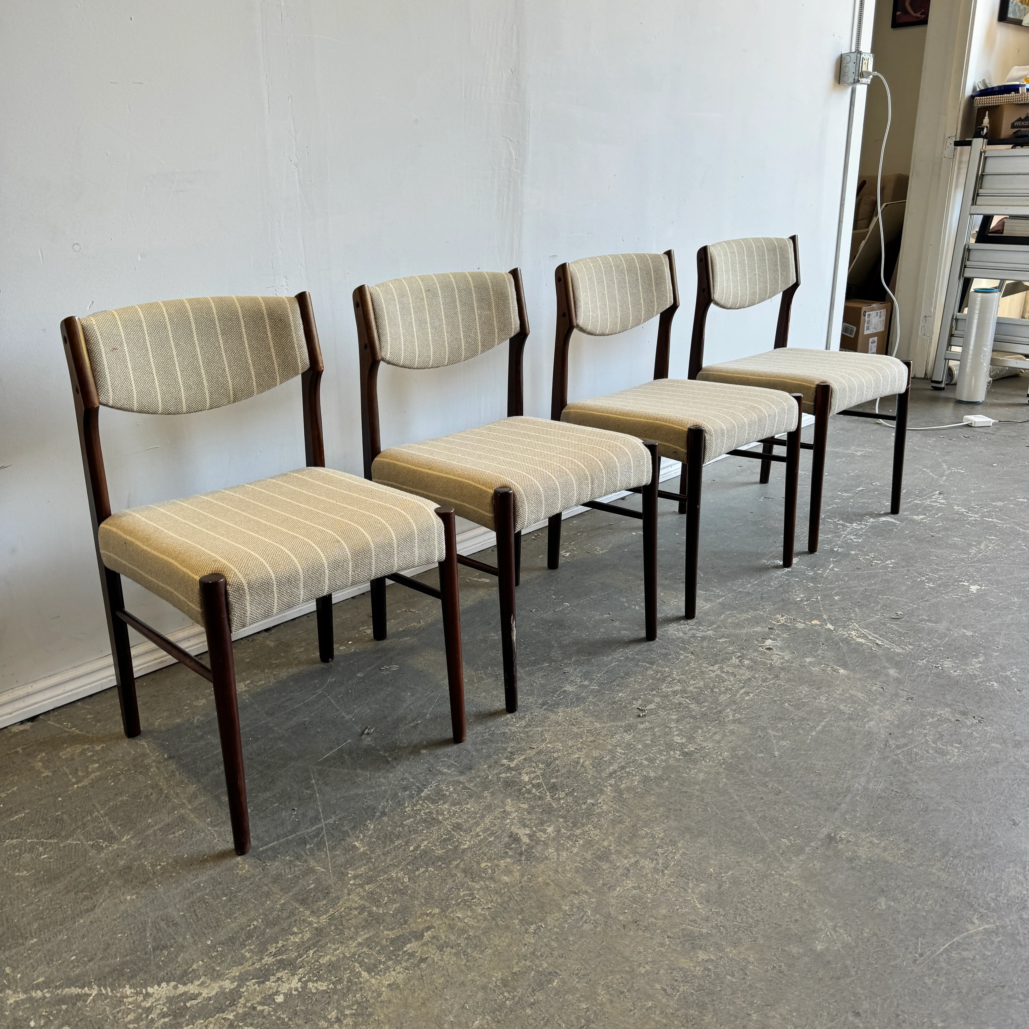 Danish Modern Set of 4 Rosewood dining chairs by SAX - Image 3