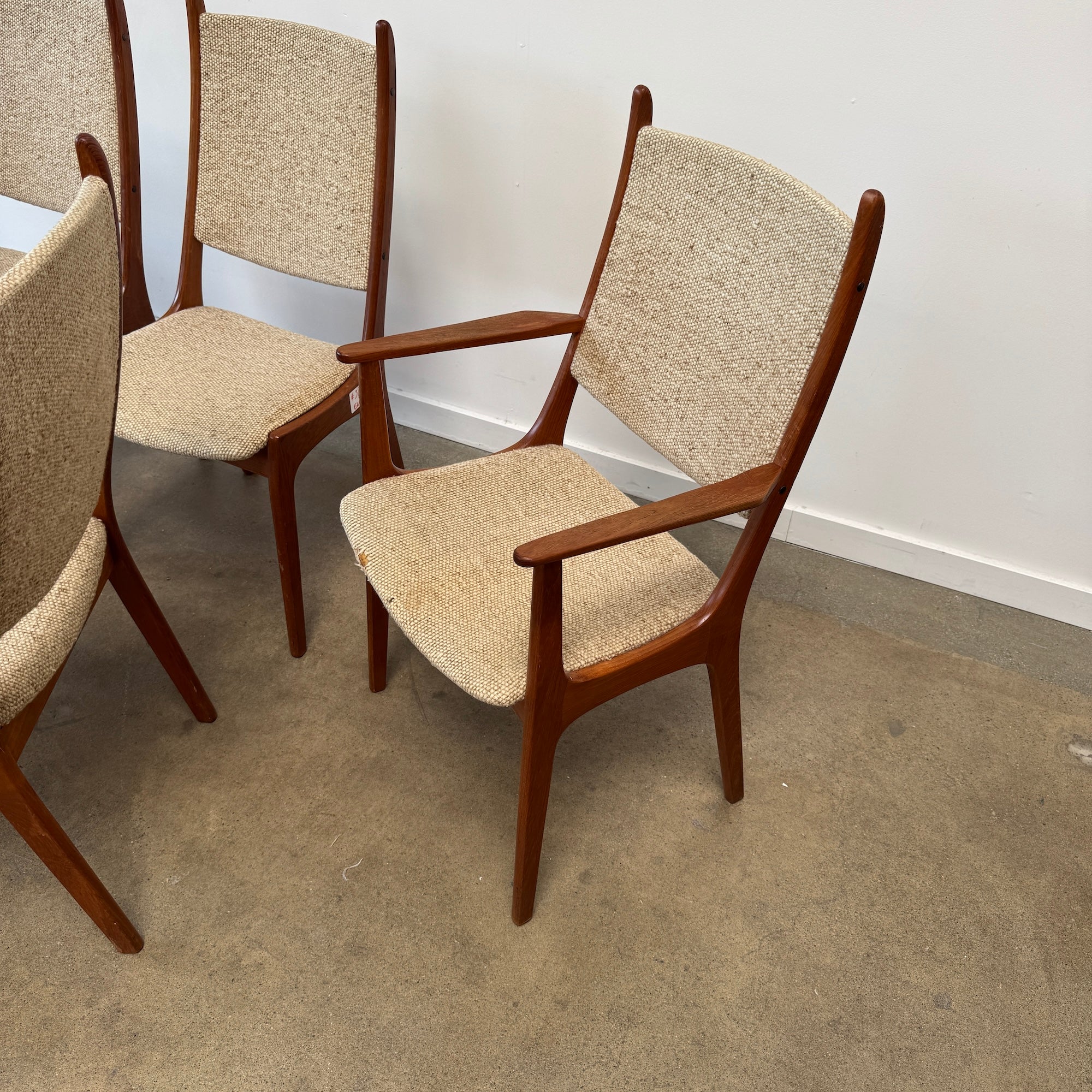 Danish Modern Set of 6 Kai Kristiansen Teak Dining Chairs for KS Møbler, 1960s - Image 8