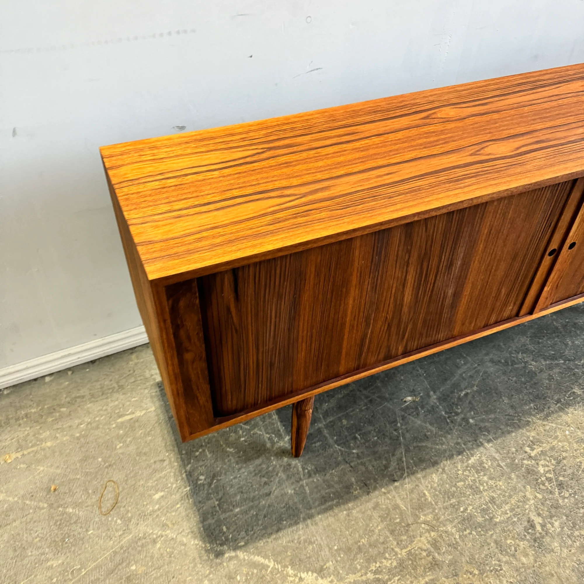 Danish Modern Sideboard in Teak by Bruno Hansen with Colored Drawers - Image 8