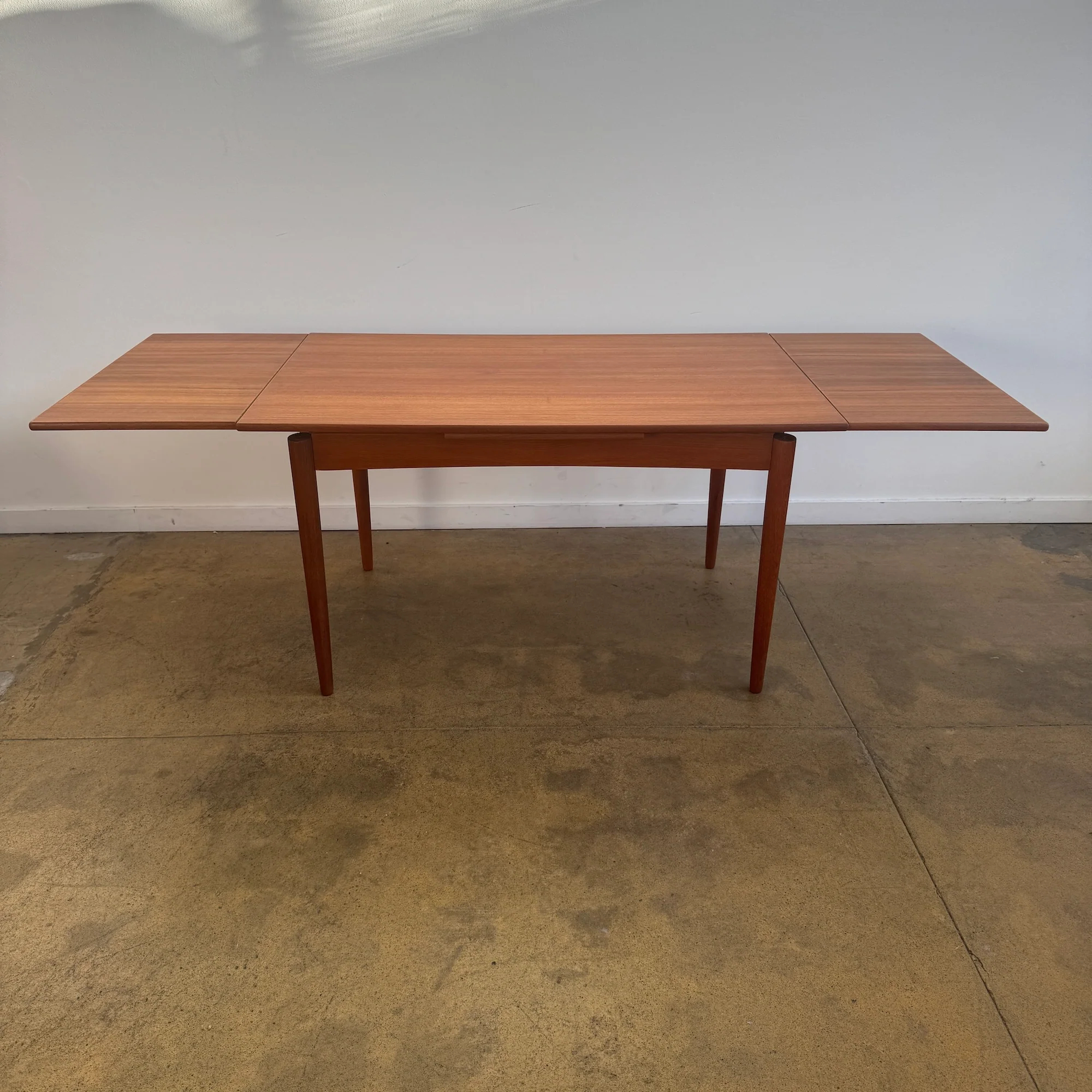Danish Modern Skovby Expandable Teak Dining Table (Refinished) - Image 2