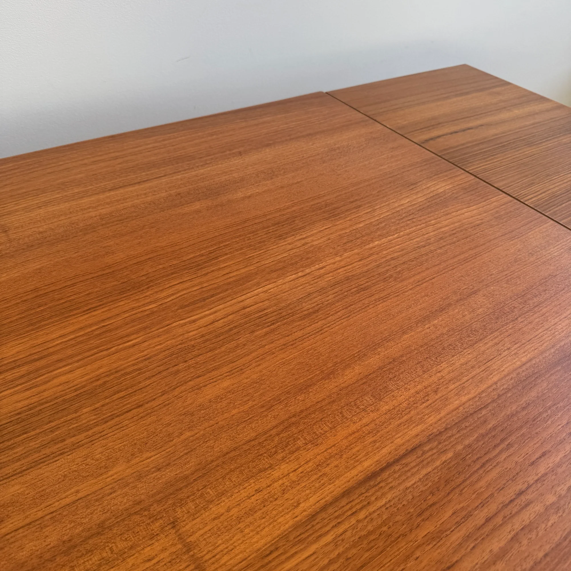 Danish Modern Skovby Expandable Teak Dining Table (Refinished) - Image 4