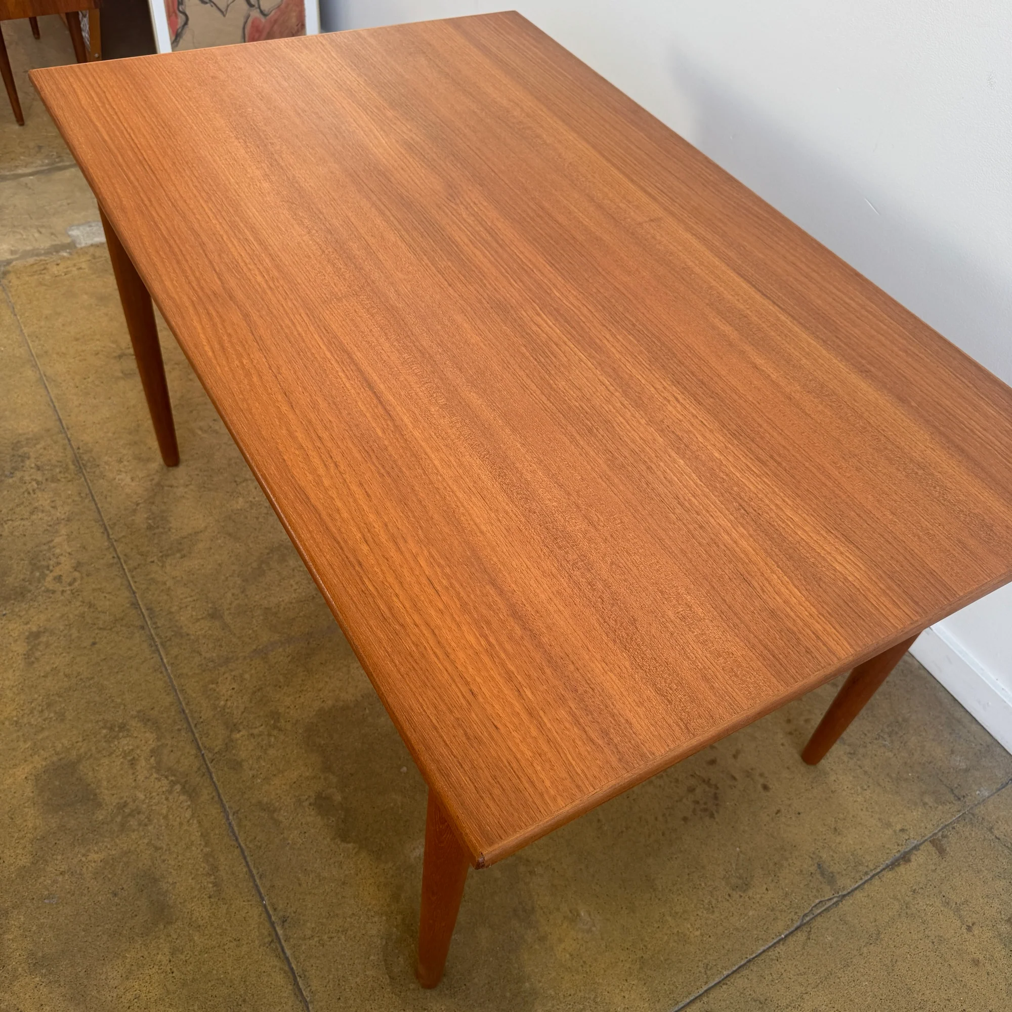 Danish Modern Skovby Expandable Teak Dining Table (Refinished) - Image 9