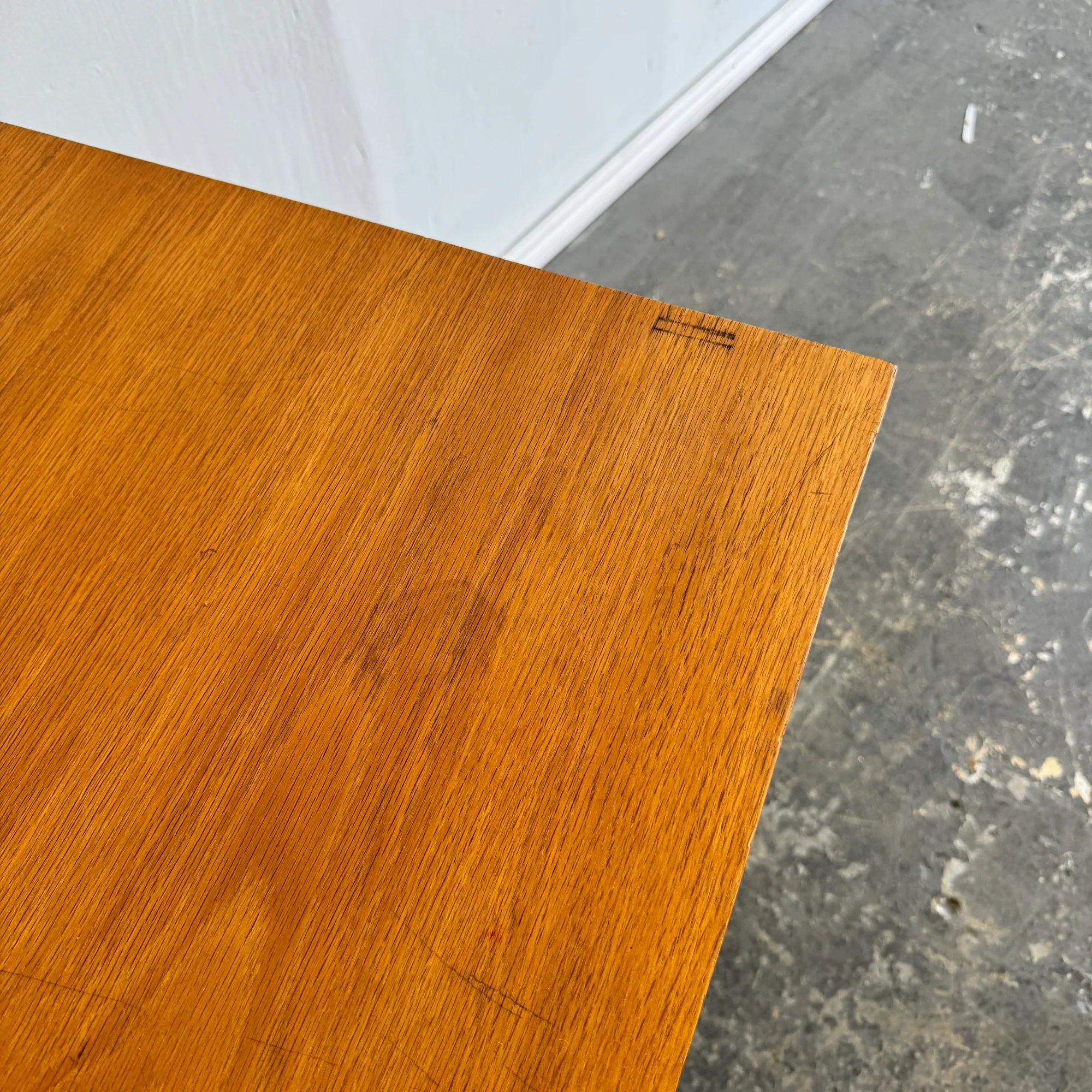 Danish Modern Solid Oakwood Desk - Image 7