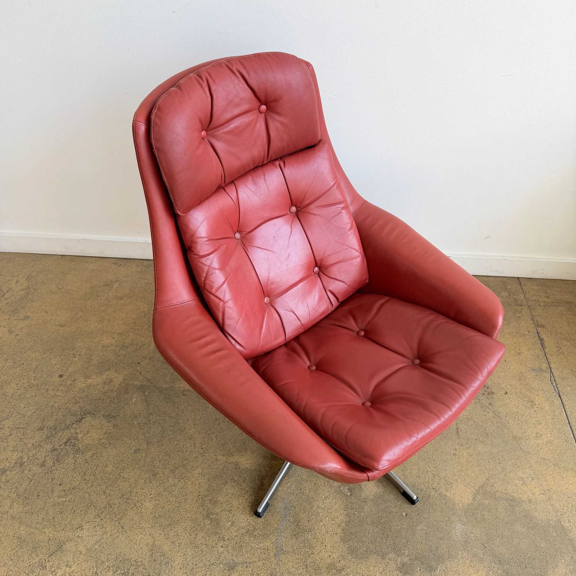 Danish Modern Swivel Lounge Chair by H.W. Klein for Bramin Mobler (Two Available) - Image 2