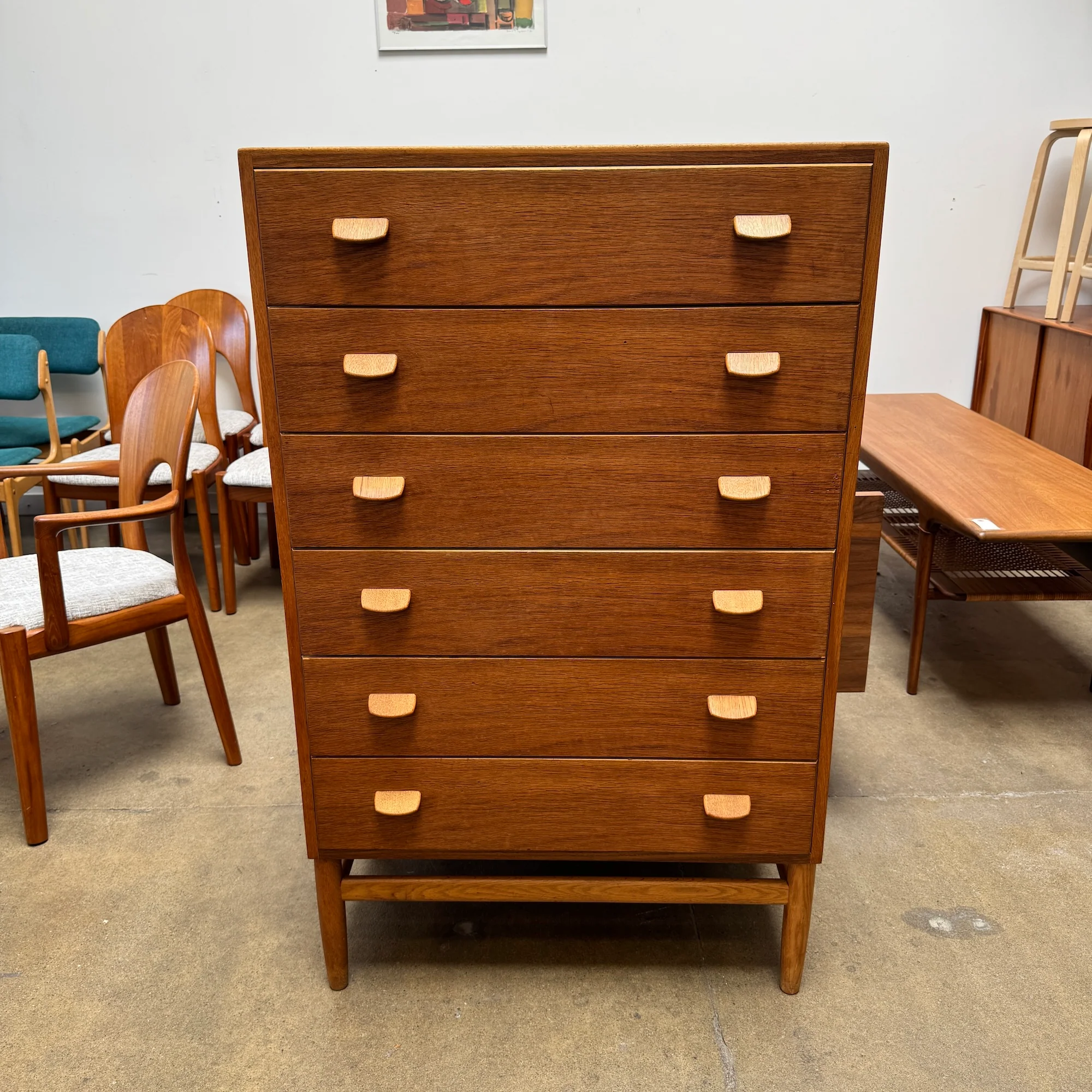Danish Modern Tall Boy by Poul Volther for FDB