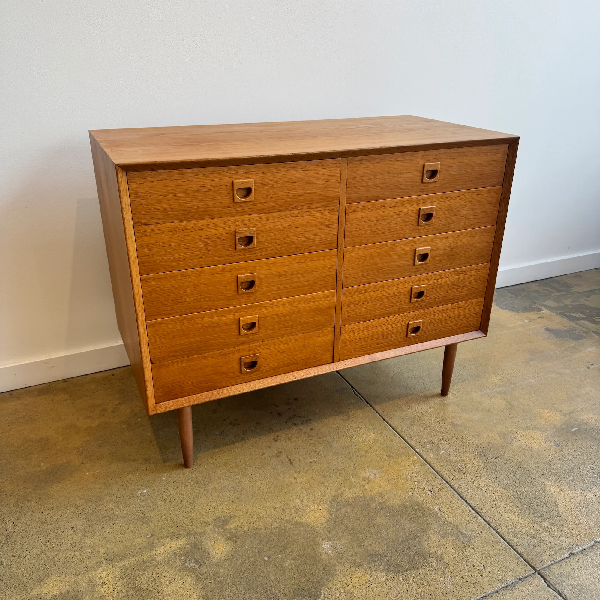 Danish Modern Teak 10 Drawer dressers by Brouer Møbelfabrik (Refinished) - Image 2