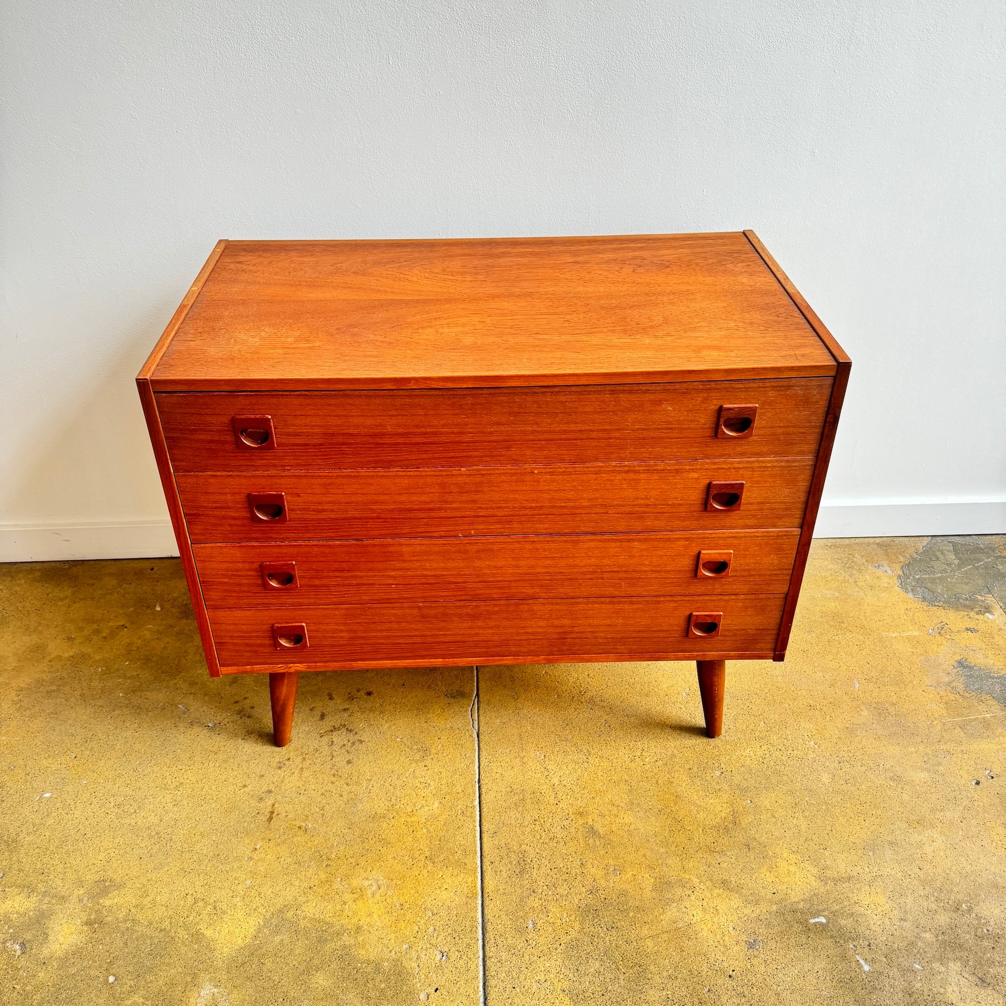 Danish Modern Teak 4 Drawer Low dresser by Brouer Møbelfabrik, 1960s - Image 3
