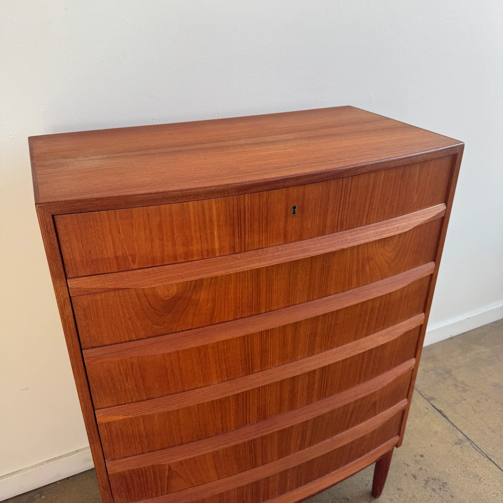 Danish Modern Teak 6 Drawer Dresser - Image 3