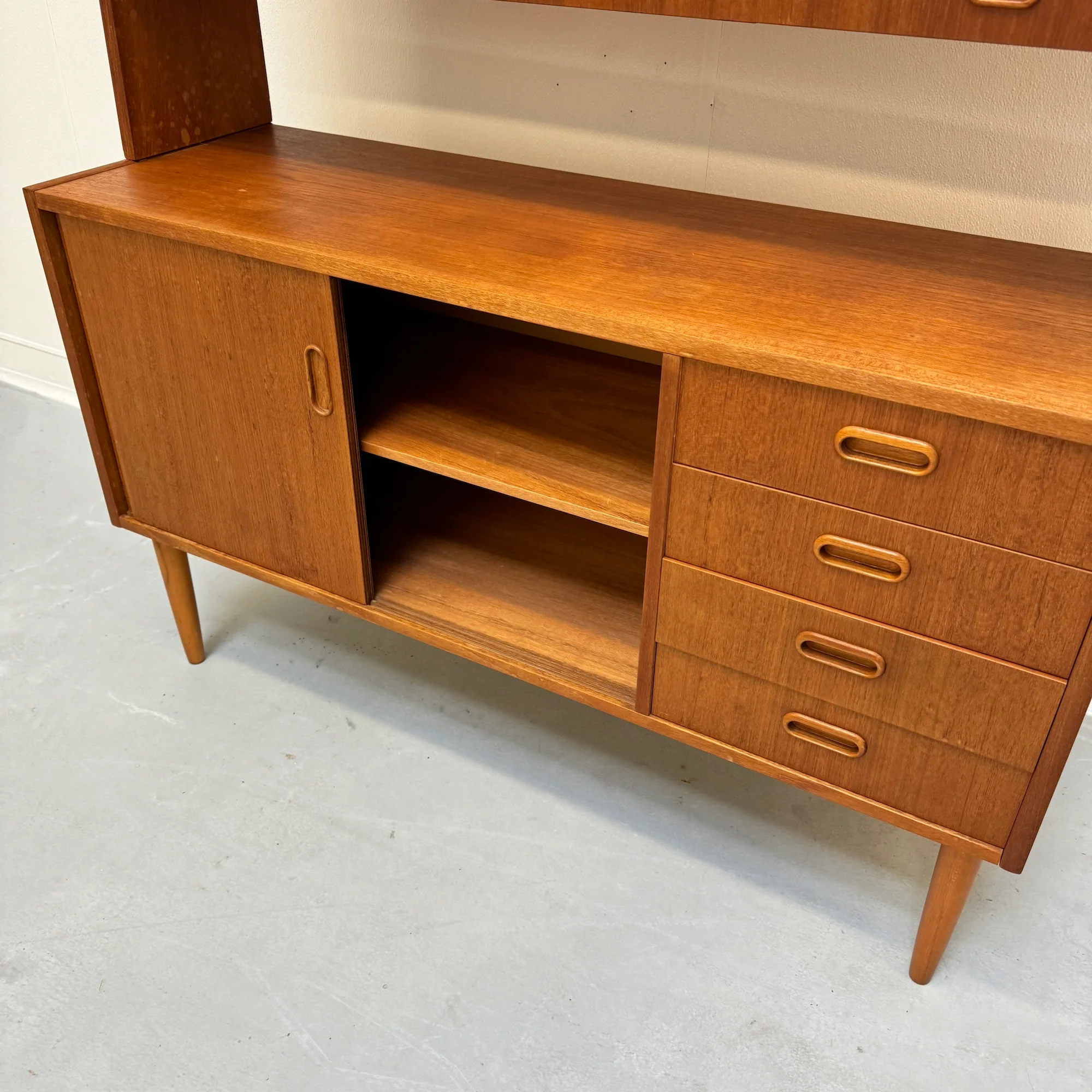 Danish Modern Teak bookcase Storage cabinet - Image 5
