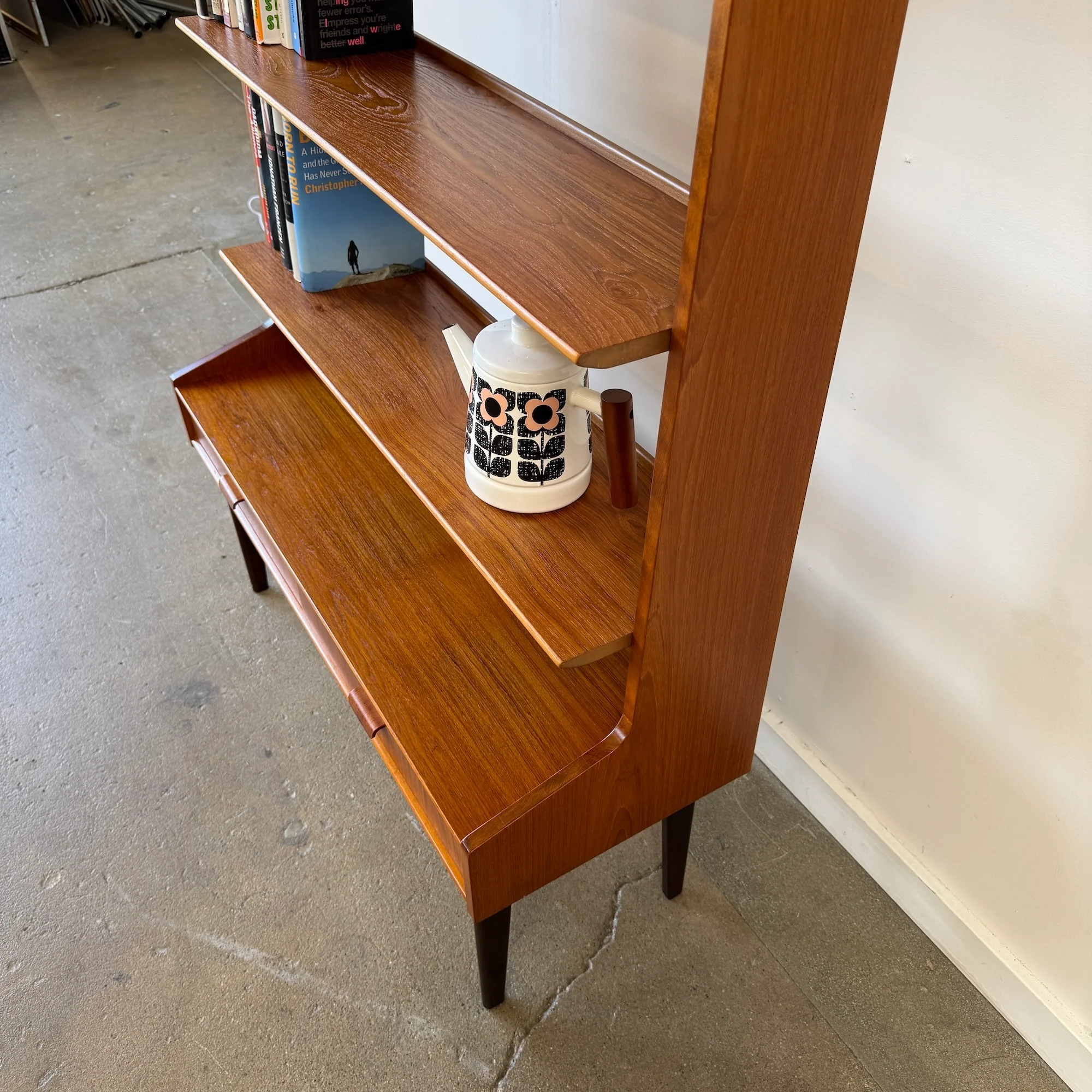 Danish Modern Teak Bookcase with Drawers, 1950s - Image 4