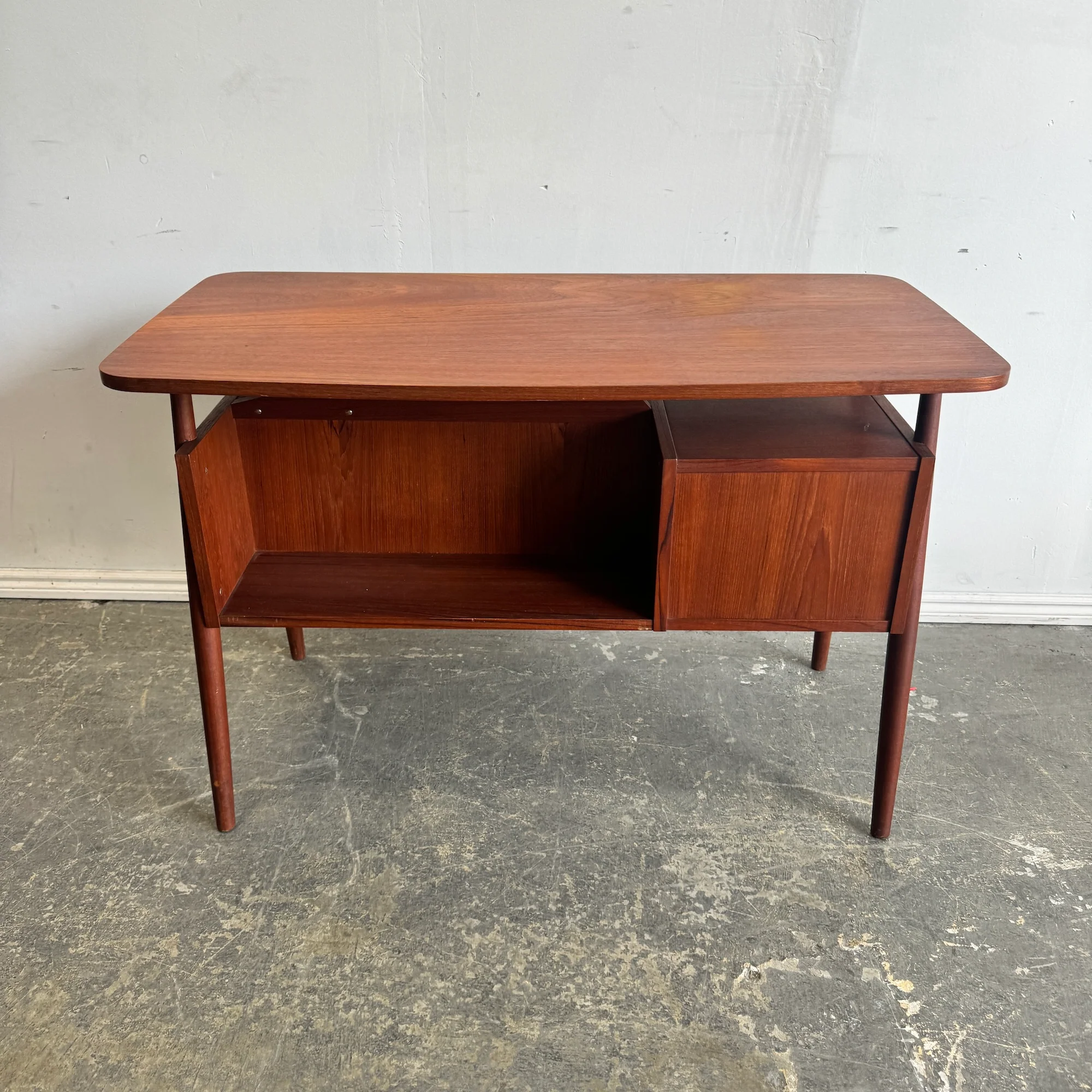 Danish Modern teak desk by Gunnar Nielsen for Tibergaard, 1960s - Image 3