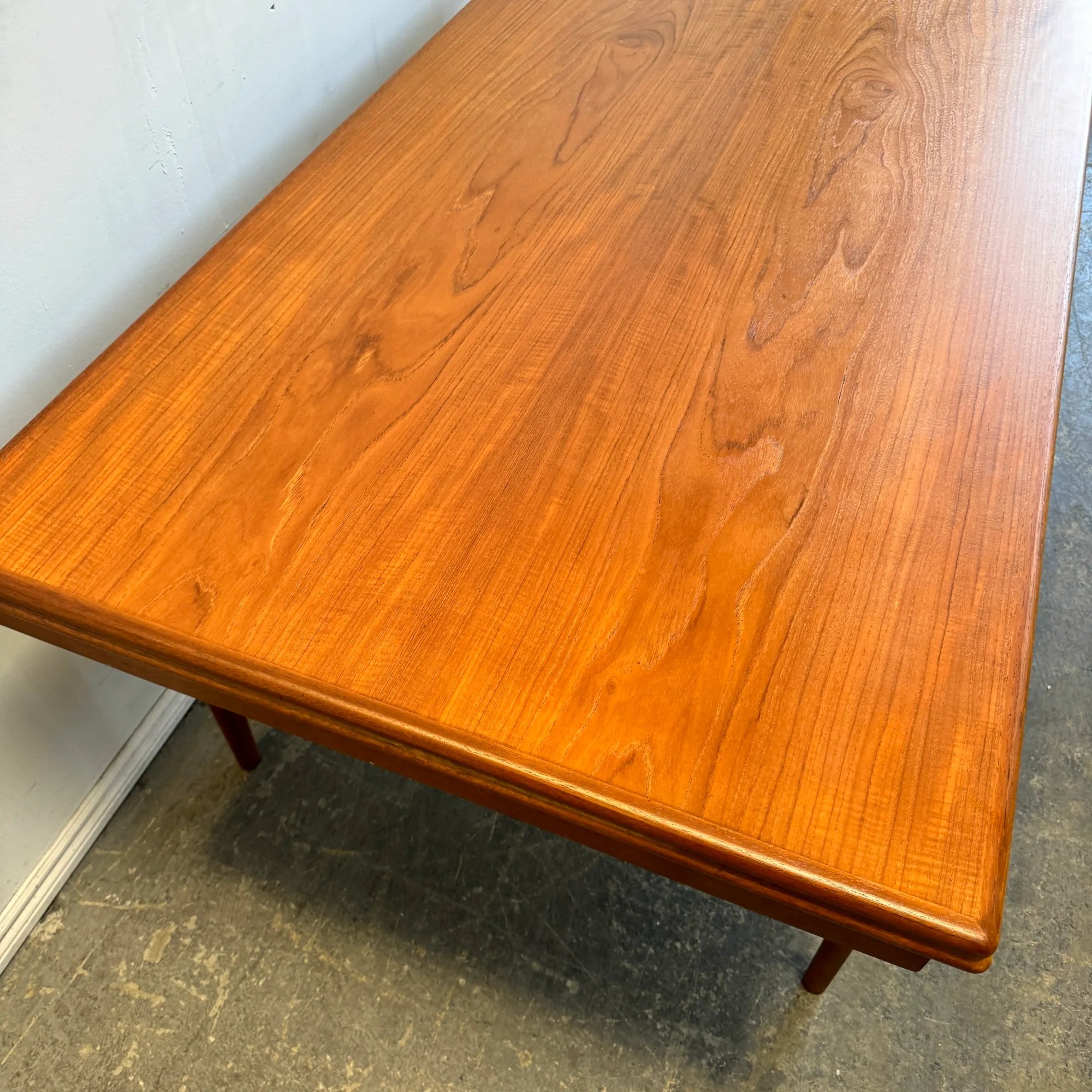 Danish Modern teak Expandable dining table by Ejvind Johansson for Ivan Gern - Image 5