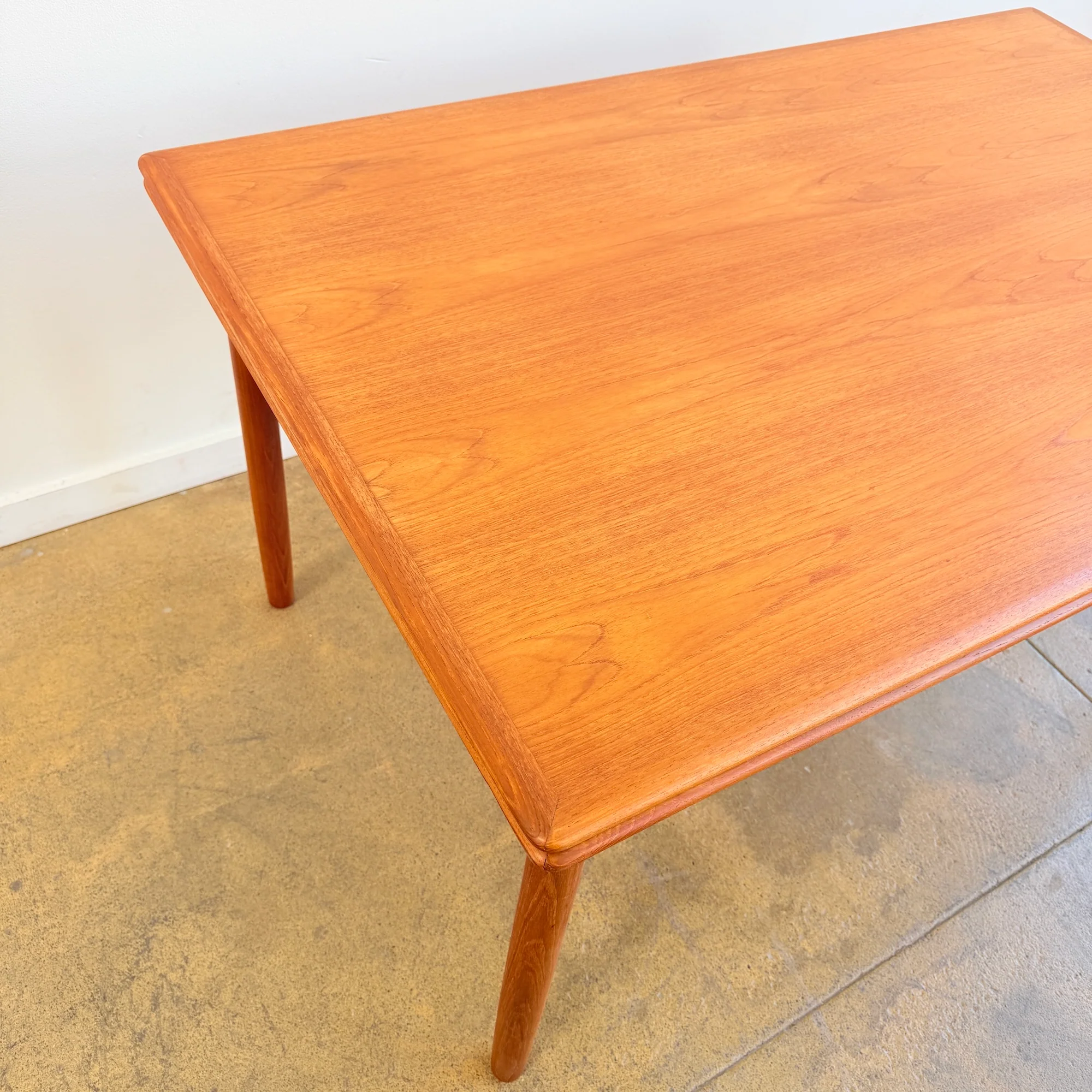 Danish Modern Teak Expandable Dining Table (Refinished) - Image 8