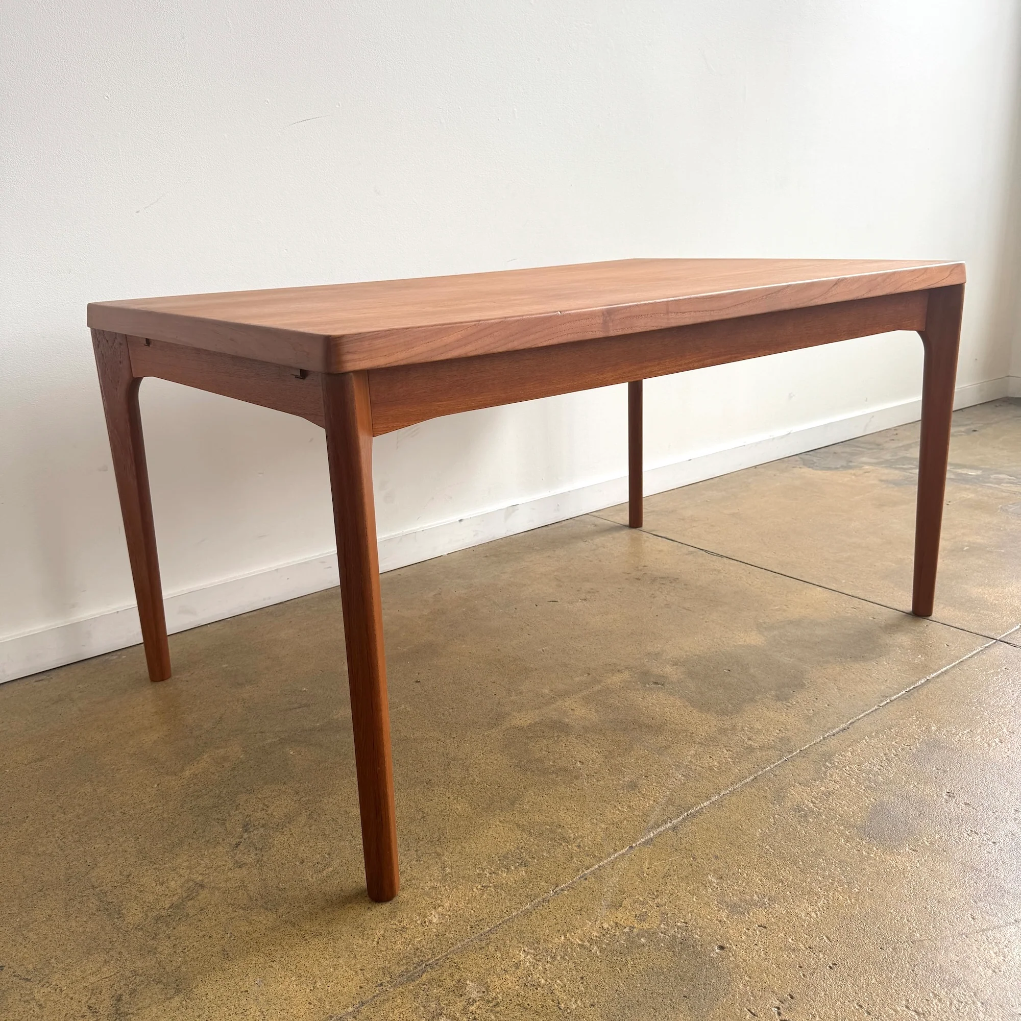 Danish Modern Teak Expandable Table by Henning Kjærnulf (Refinished) - Image 5
