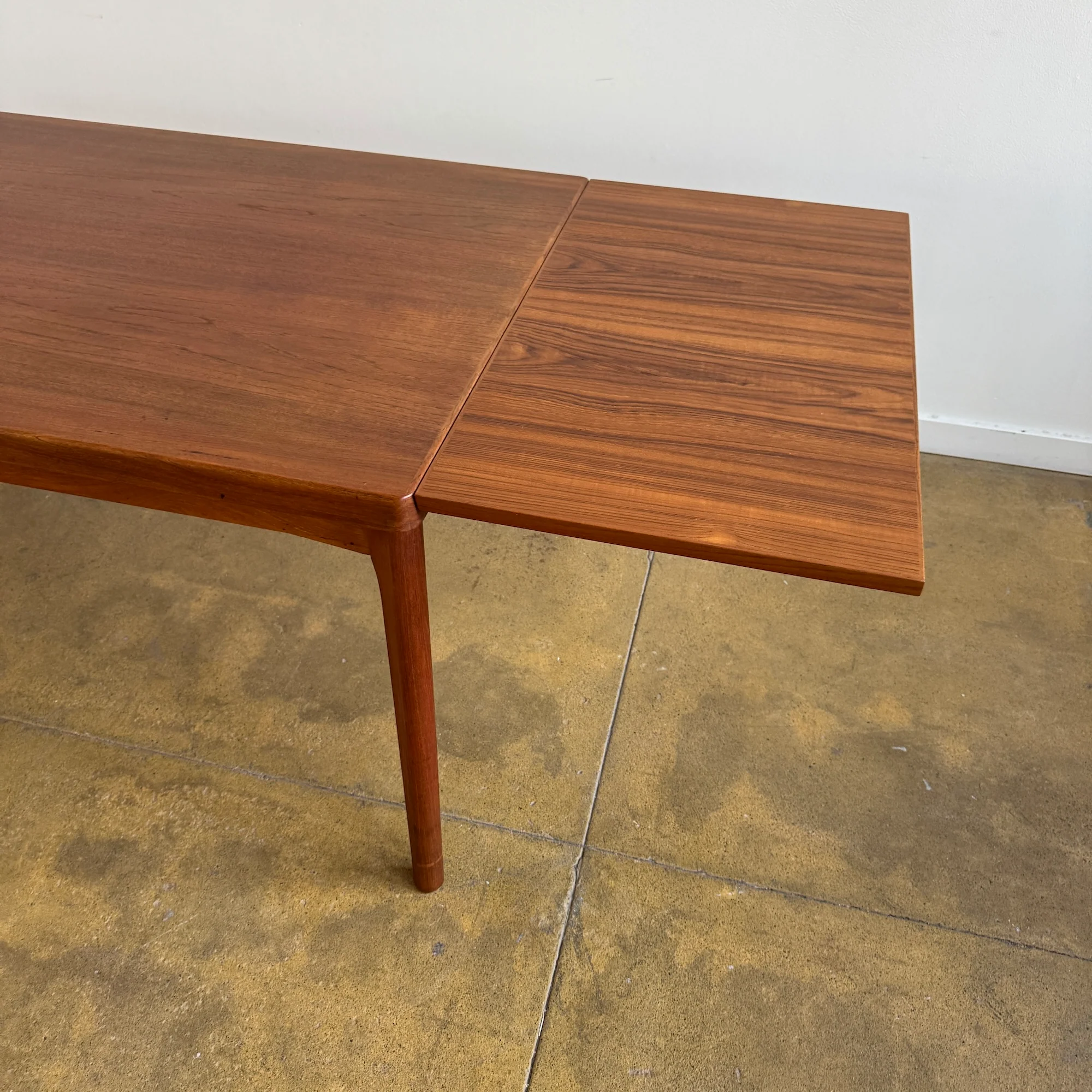 Danish Modern Teak Expandable Table by Henning Kjærnulf (Refinished) - Image 10