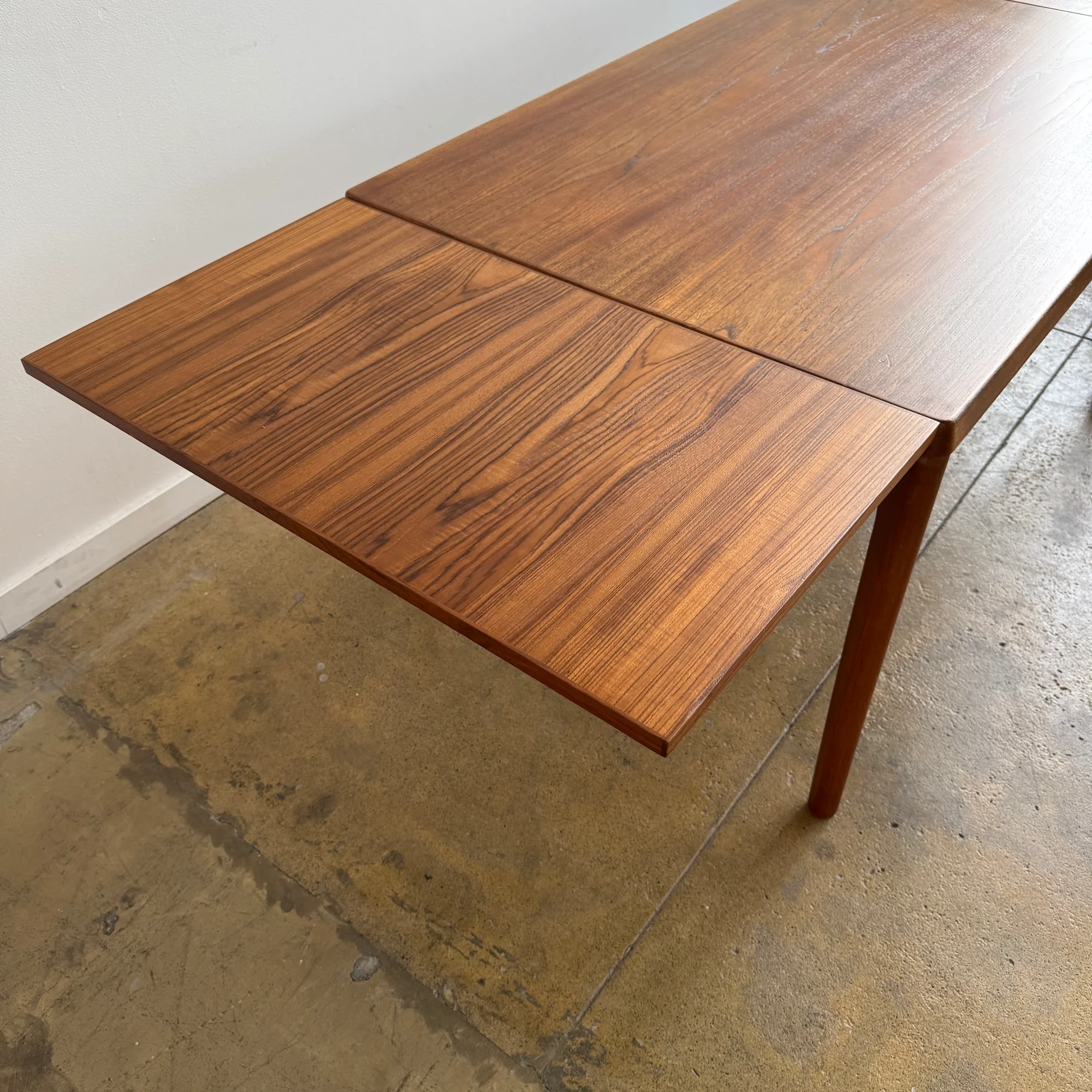 Danish Modern Teak Expandable Table by Henning Kjærnulf (Refinished) - Image 12