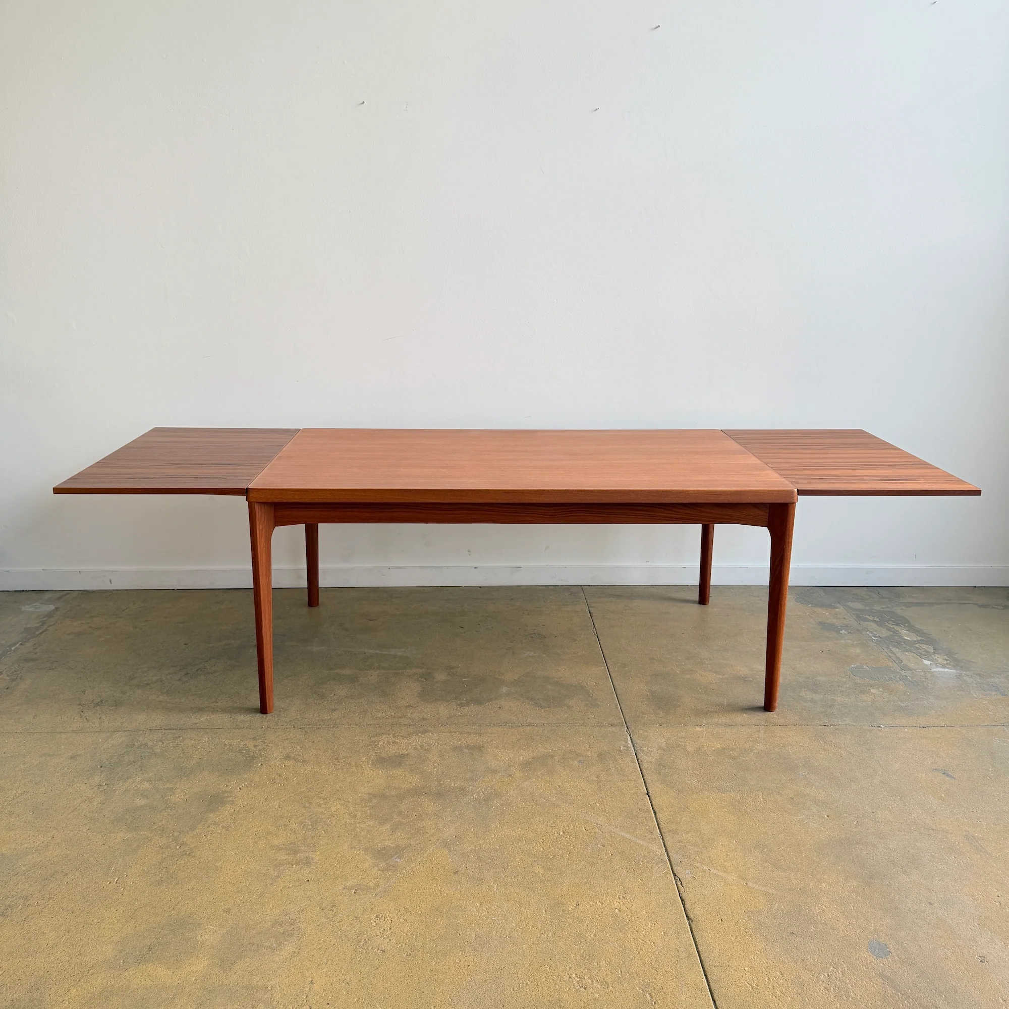 Danish Modern Teak Expandable Table by Henning Kjærnulf (Refinished) - Image 2