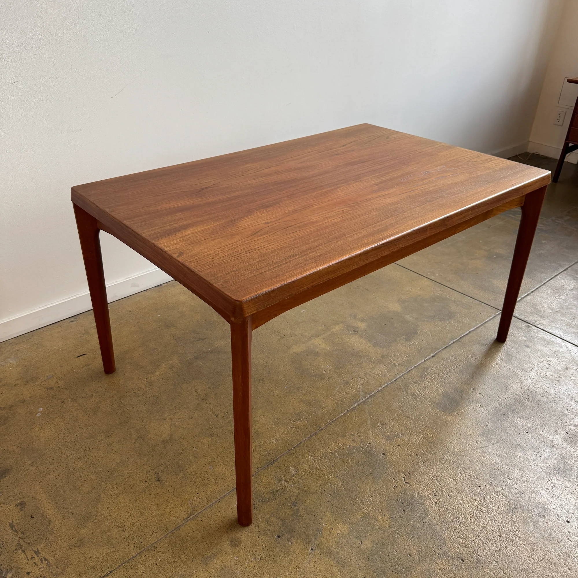 Danish Modern Teak Expandable Table by Henning Kjærnulf (Refinished) - Image 4