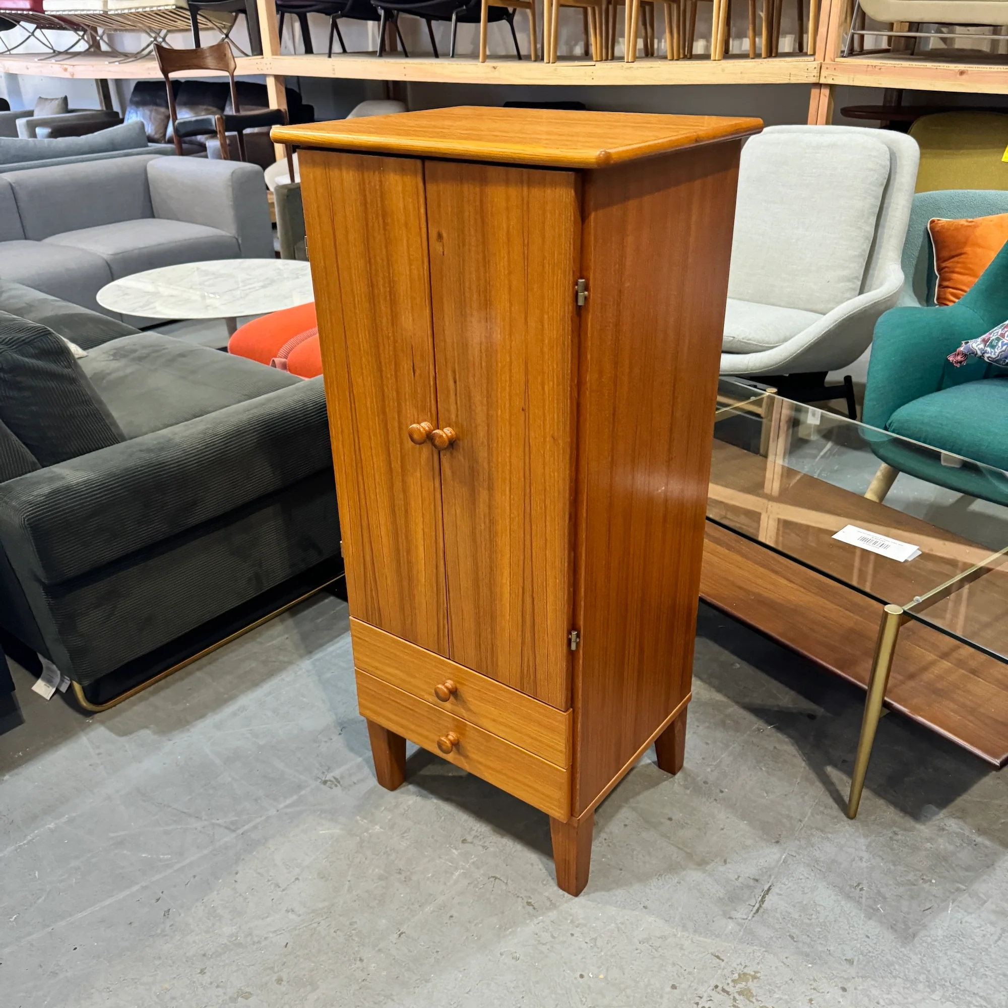 Danish Modern Teak Jewelry Cabinet by Fbj Mobler of Denmark - Image 5