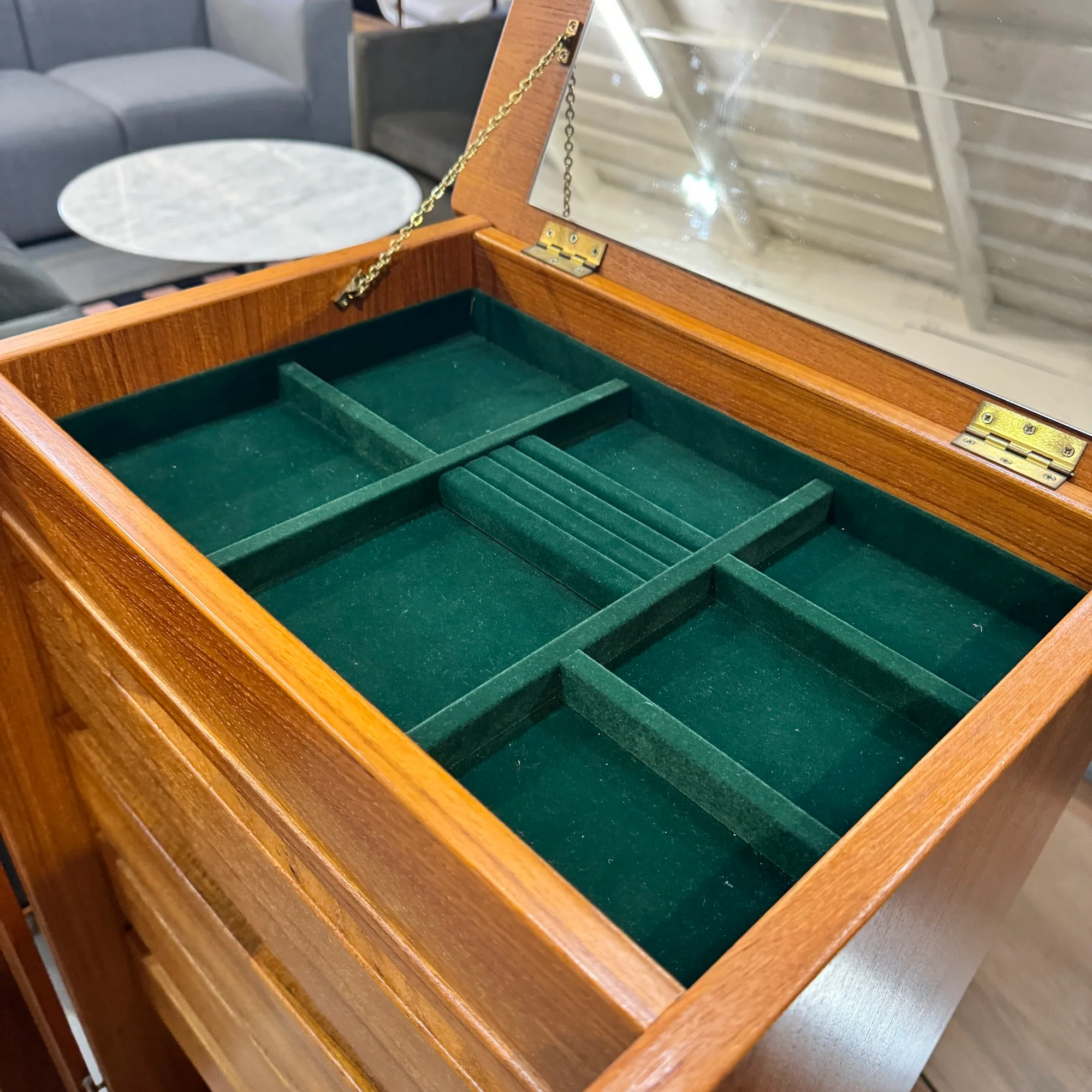 Danish Modern Teak Jewelry Cabinet by Fbj Mobler of Denmark - Image 8