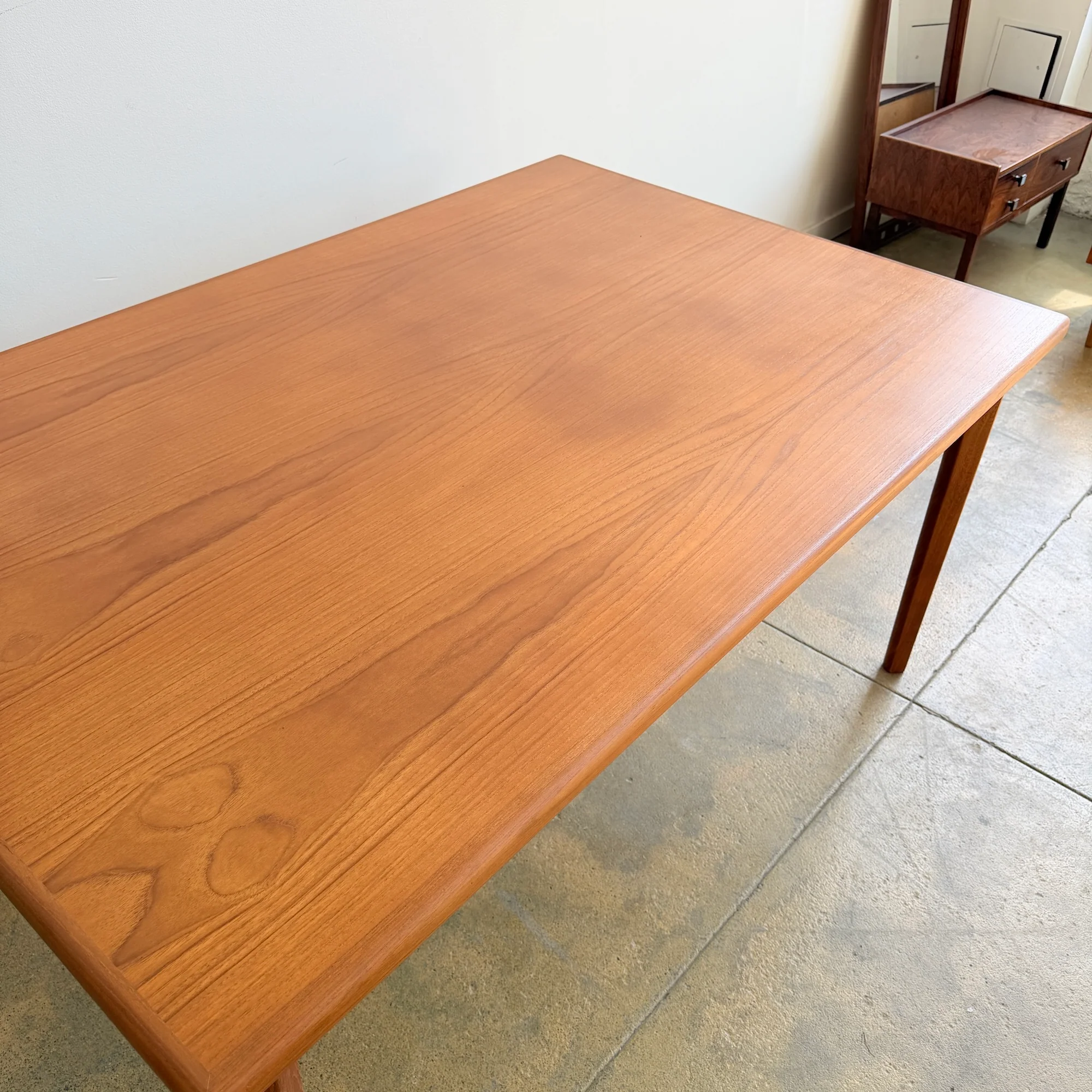 Danish Modern Teak Large Expandable Table by Furbo (Refinished) - Image 10
