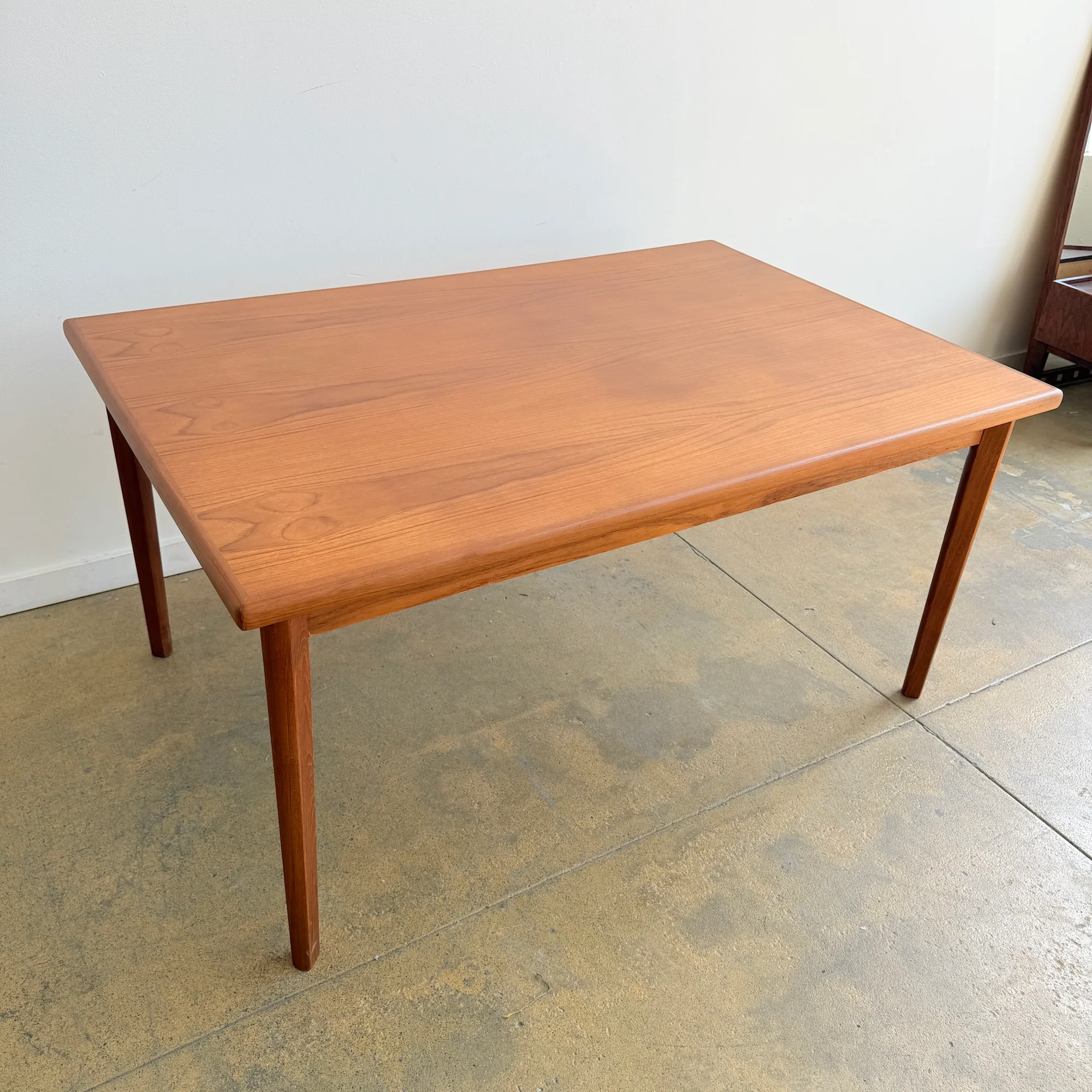 Danish Modern Teak Large Expandable Table by Furbo (Refinished) - Image 8