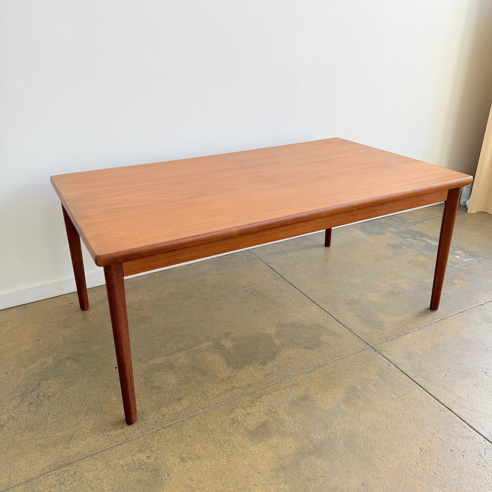 Danish Modern Teak Large Expandable Table by Henning Kjærnulf (Refinished) - Image 5