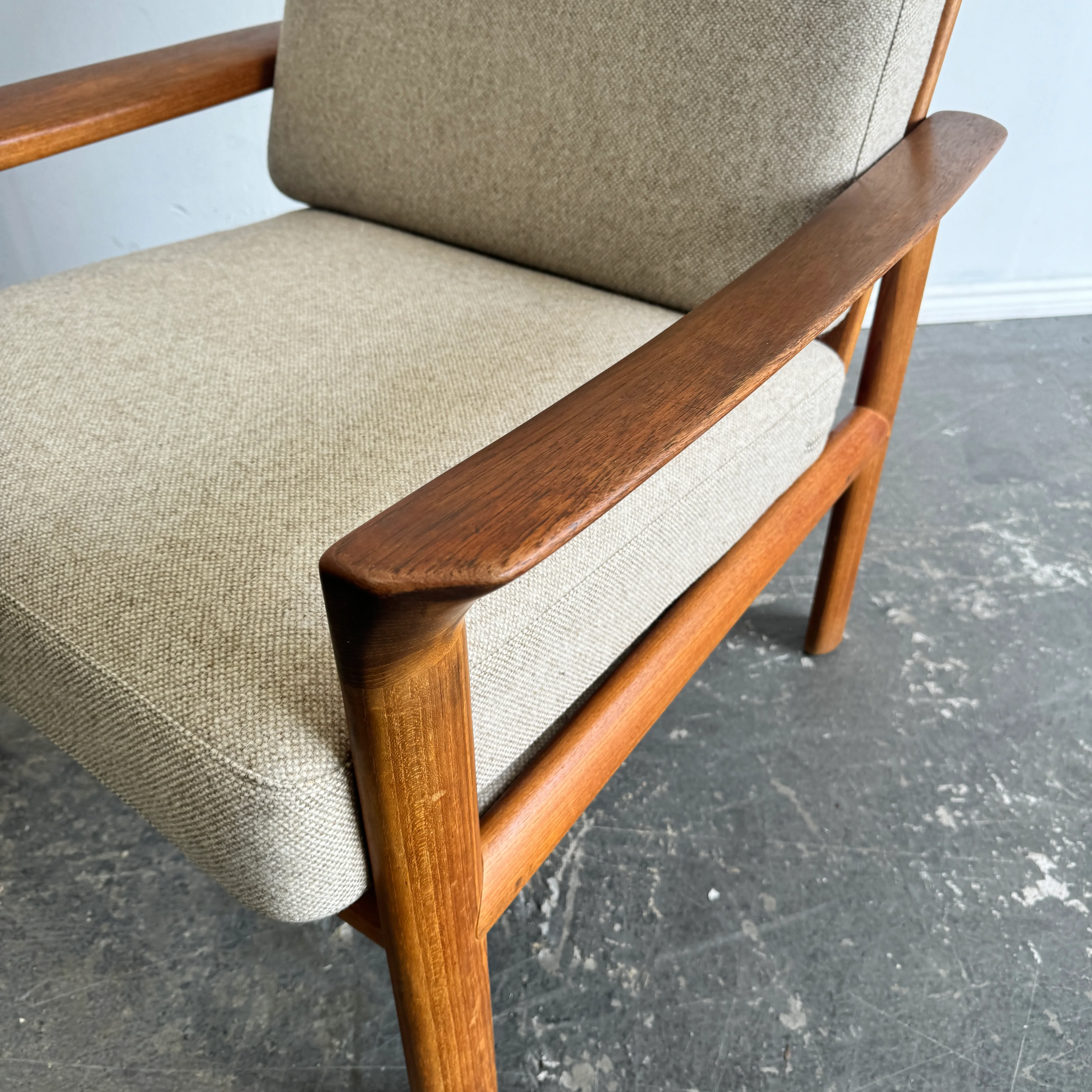 Danish Modern Teak Lounge Chair by Sven Ellekaer for Komfort - Image 8