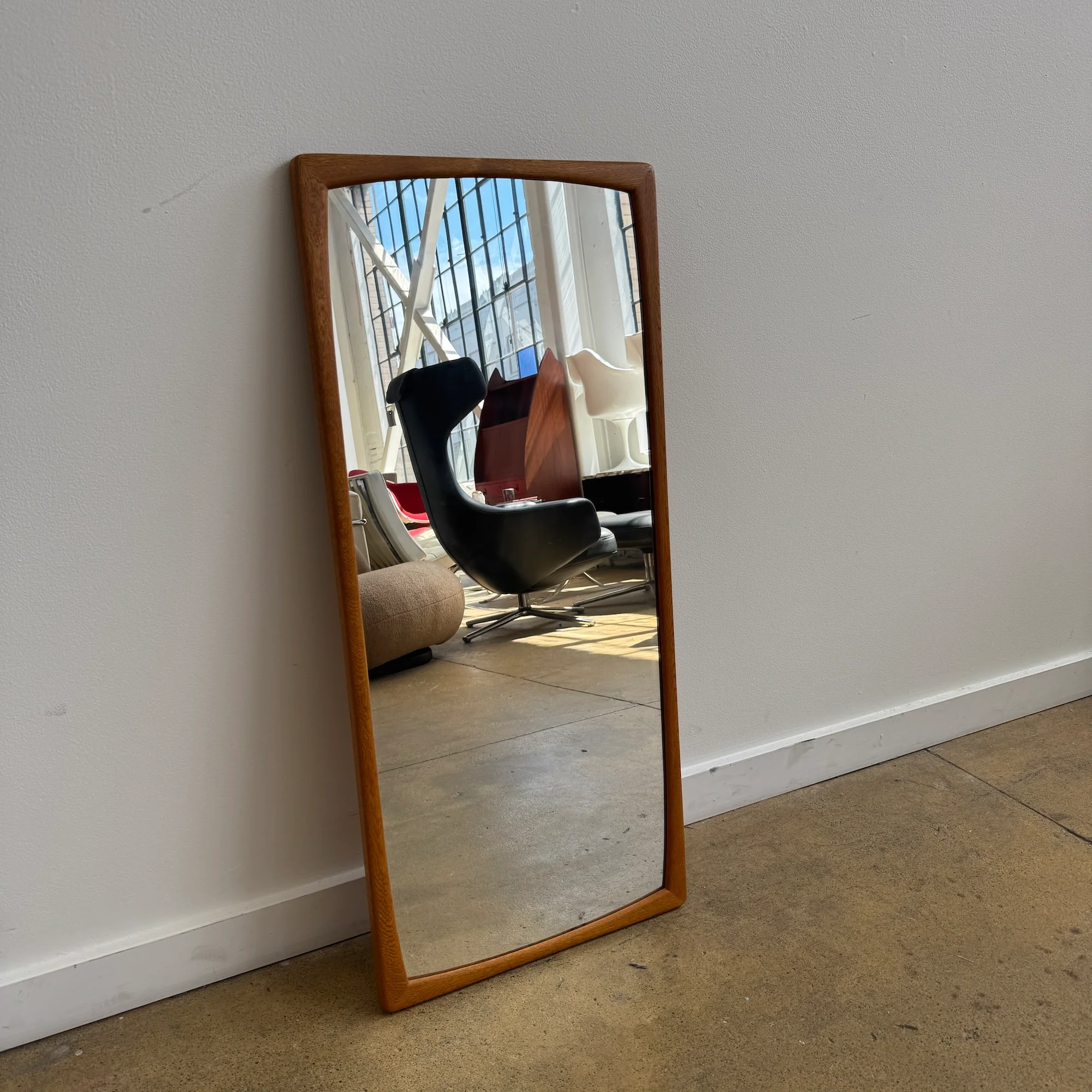 Danish Modern Teak Mirror ‘Sylvia’ by Fröseke AB Nybrofabriken 1960s - Image 2