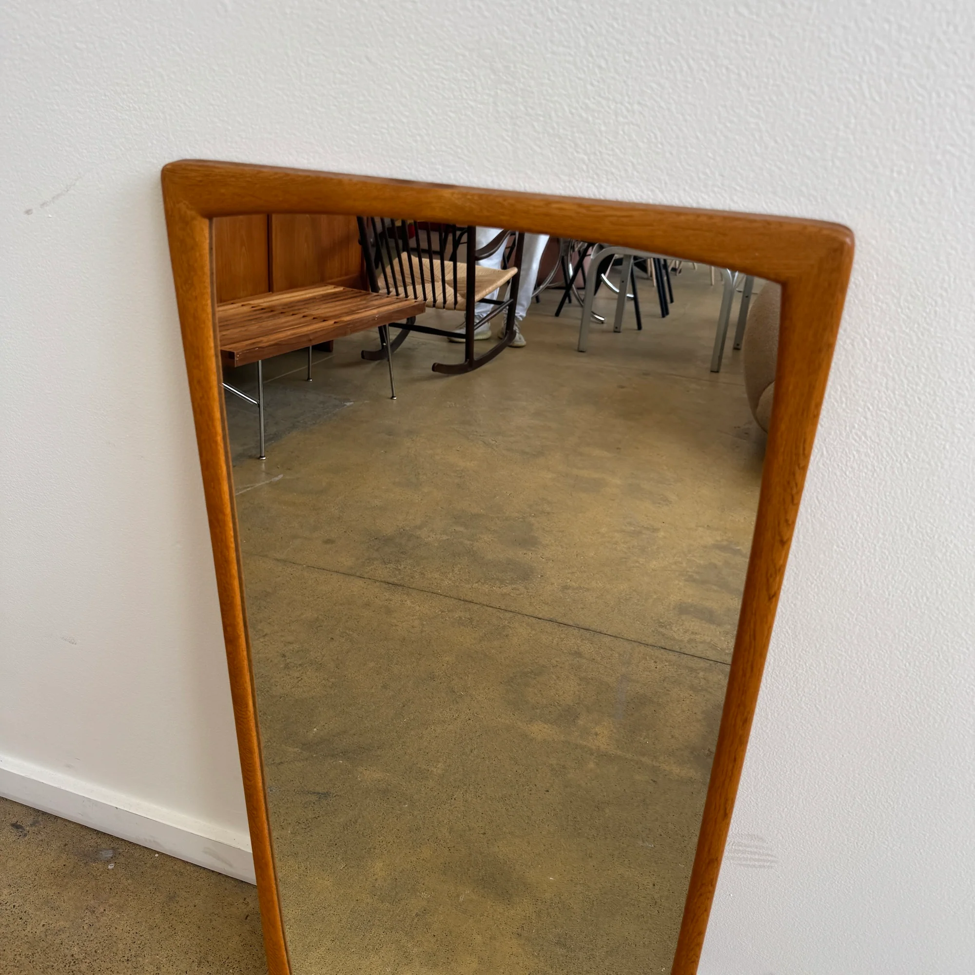 Danish Modern Teak Mirror ‘Sylvia’ by Fröseke AB Nybrofabriken 1960s - Image 4