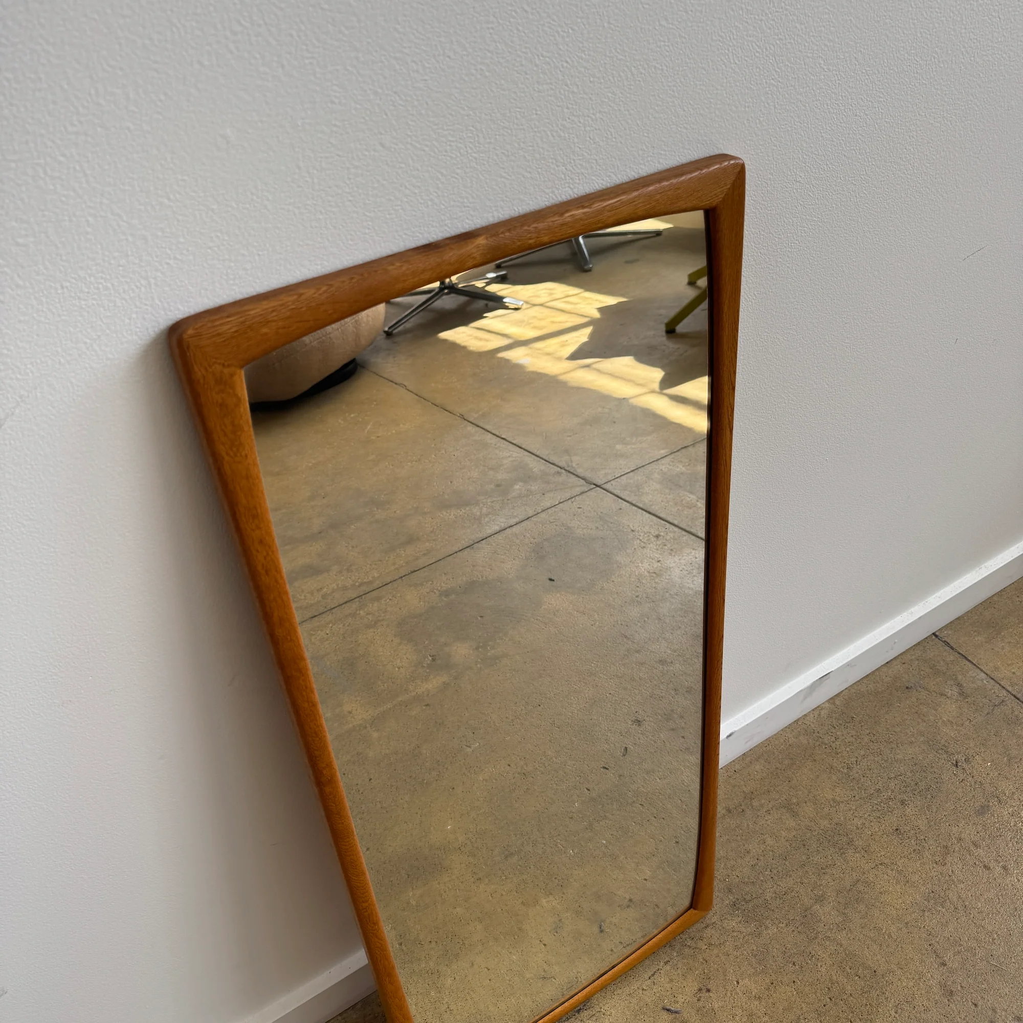 Danish Modern Teak Mirror ‘Sylvia’ by Fröseke AB Nybrofabriken 1960s - Image 5